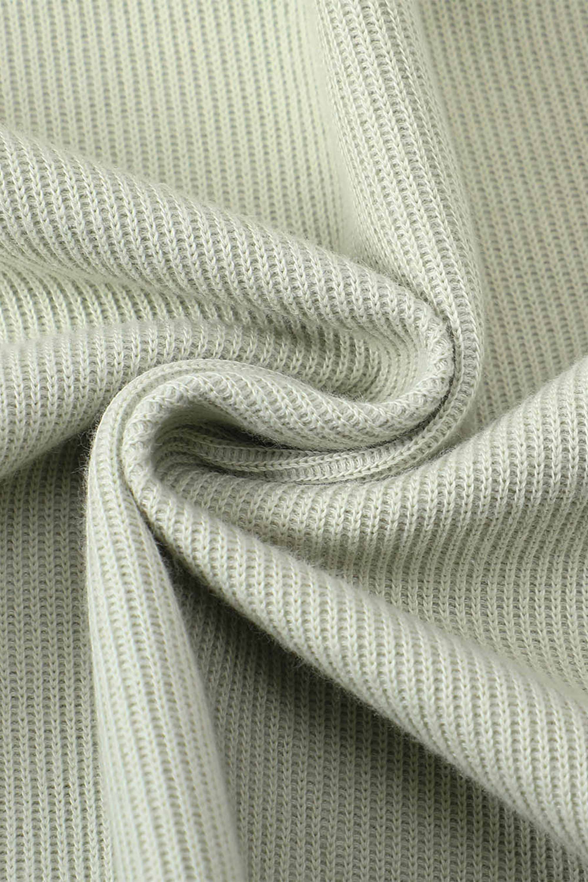 Mint Green Sweater Knit Hoodie
