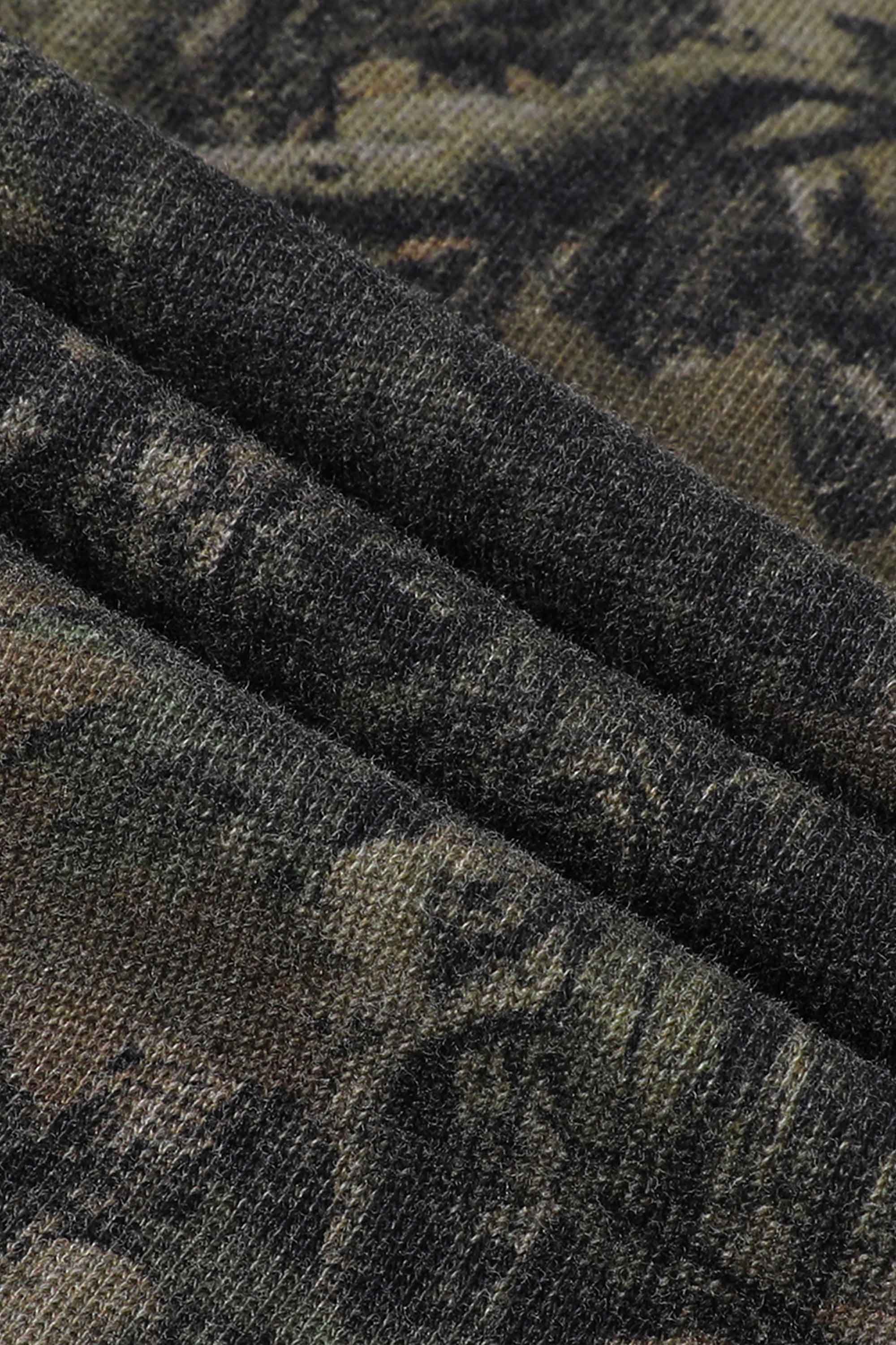 Dark Camouflage Laid-Back Trousers
