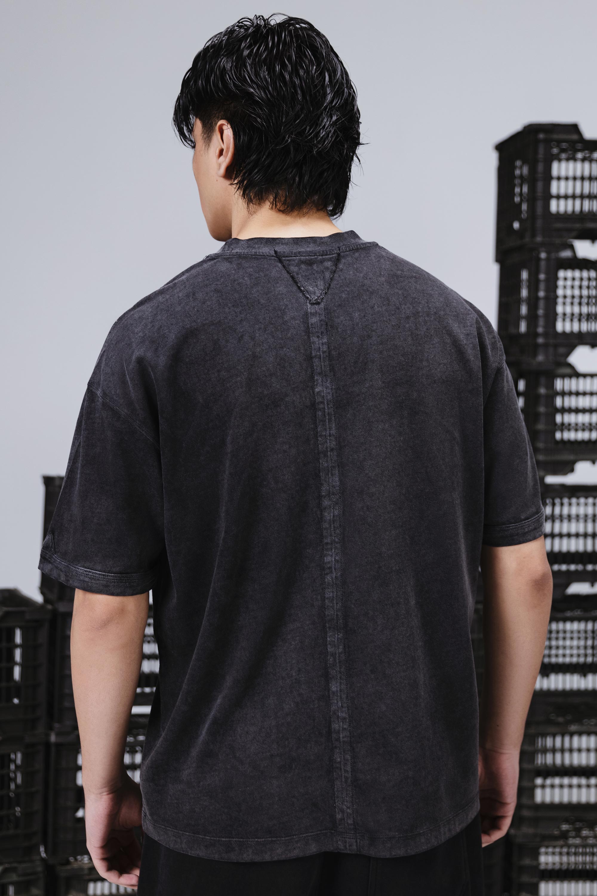 Statement Acid Wash Tee Shirt