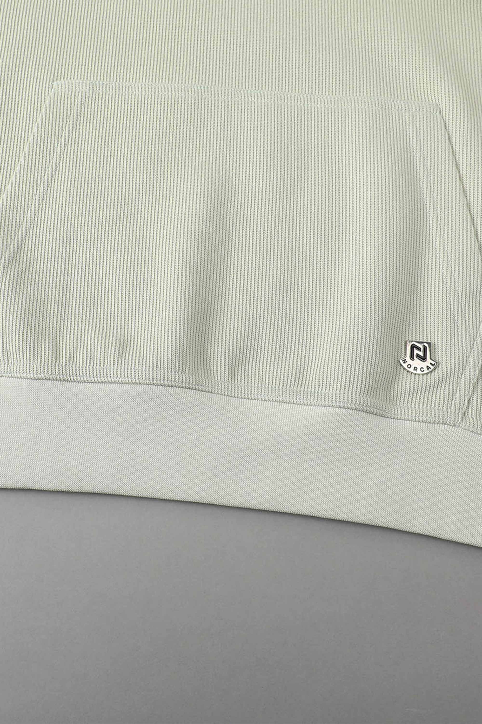 Mint Green Sweater Knit Hoodie