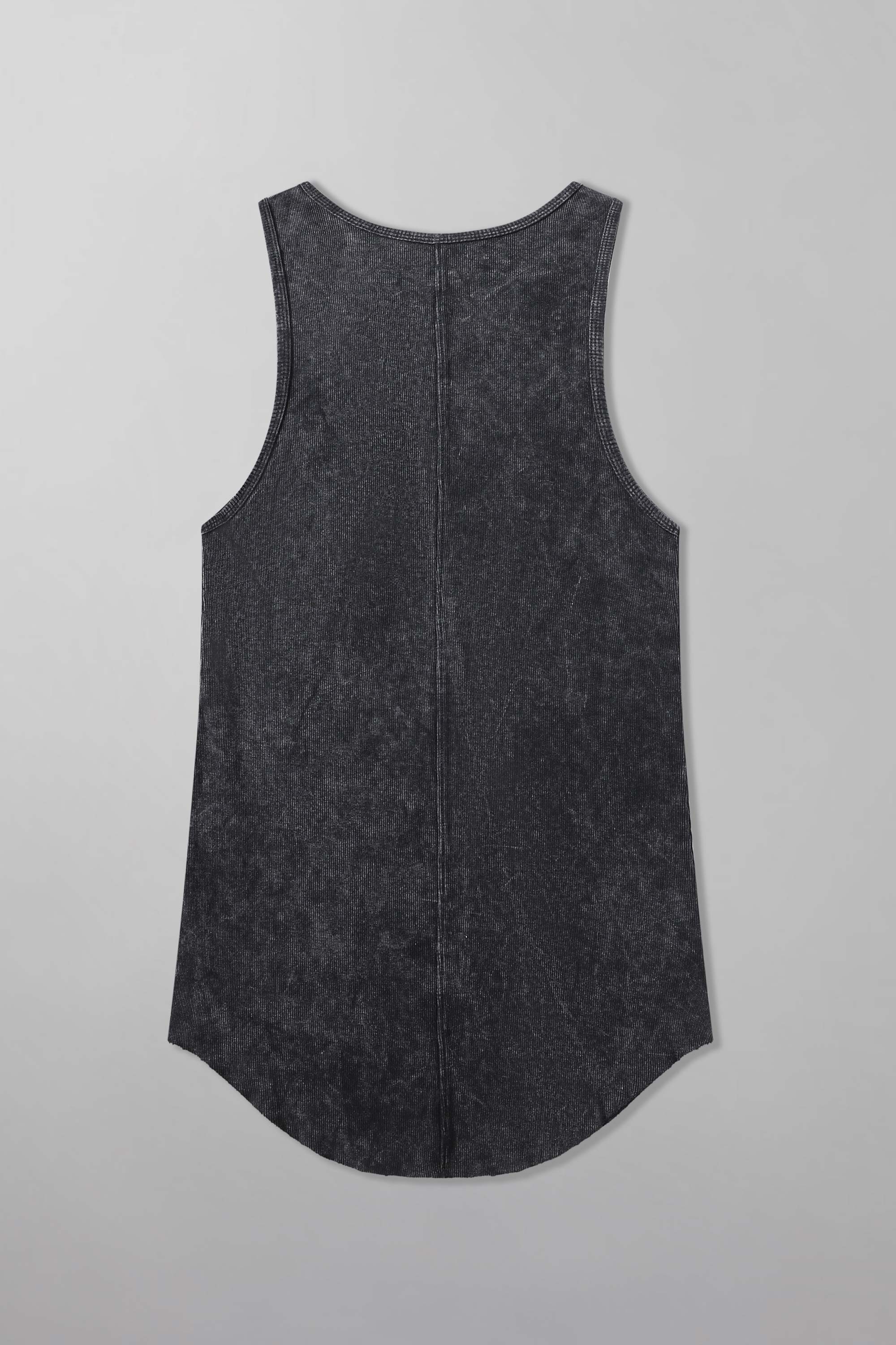 Acid Wash Scoop Bottom Rib Tank