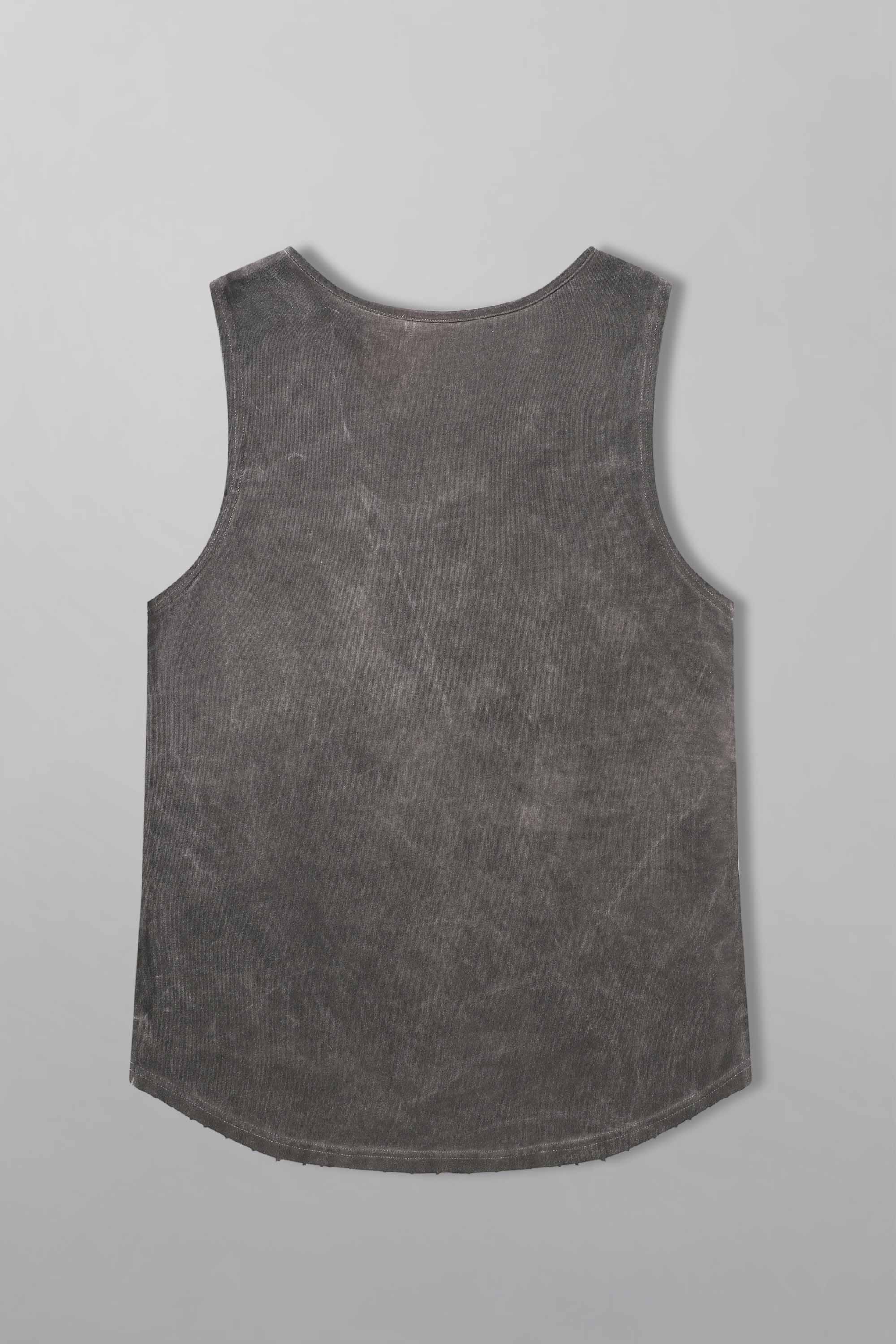 Oil Wash Scoop Bottom Tanktop