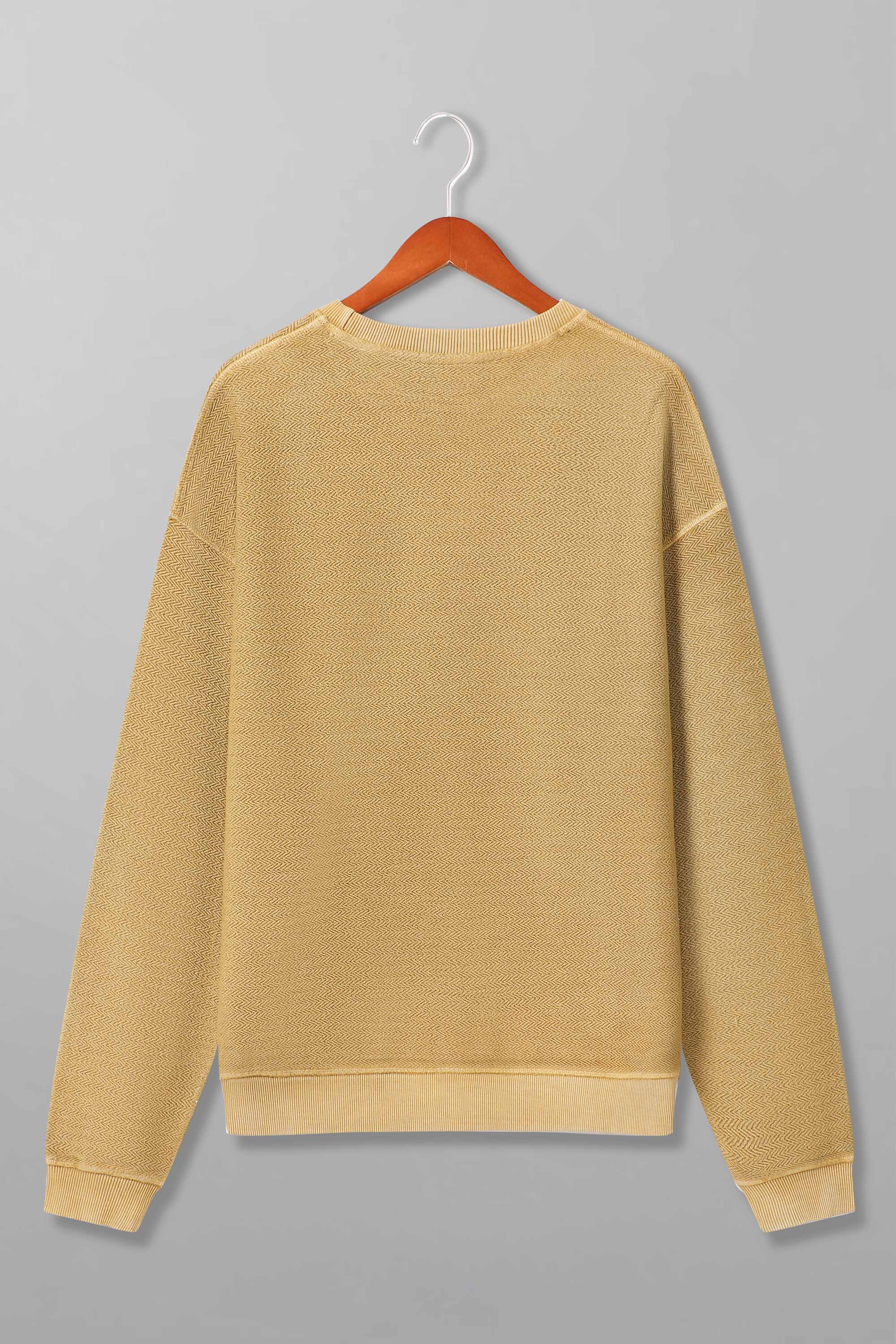 Herringbone Acid Wash Sweatshirt