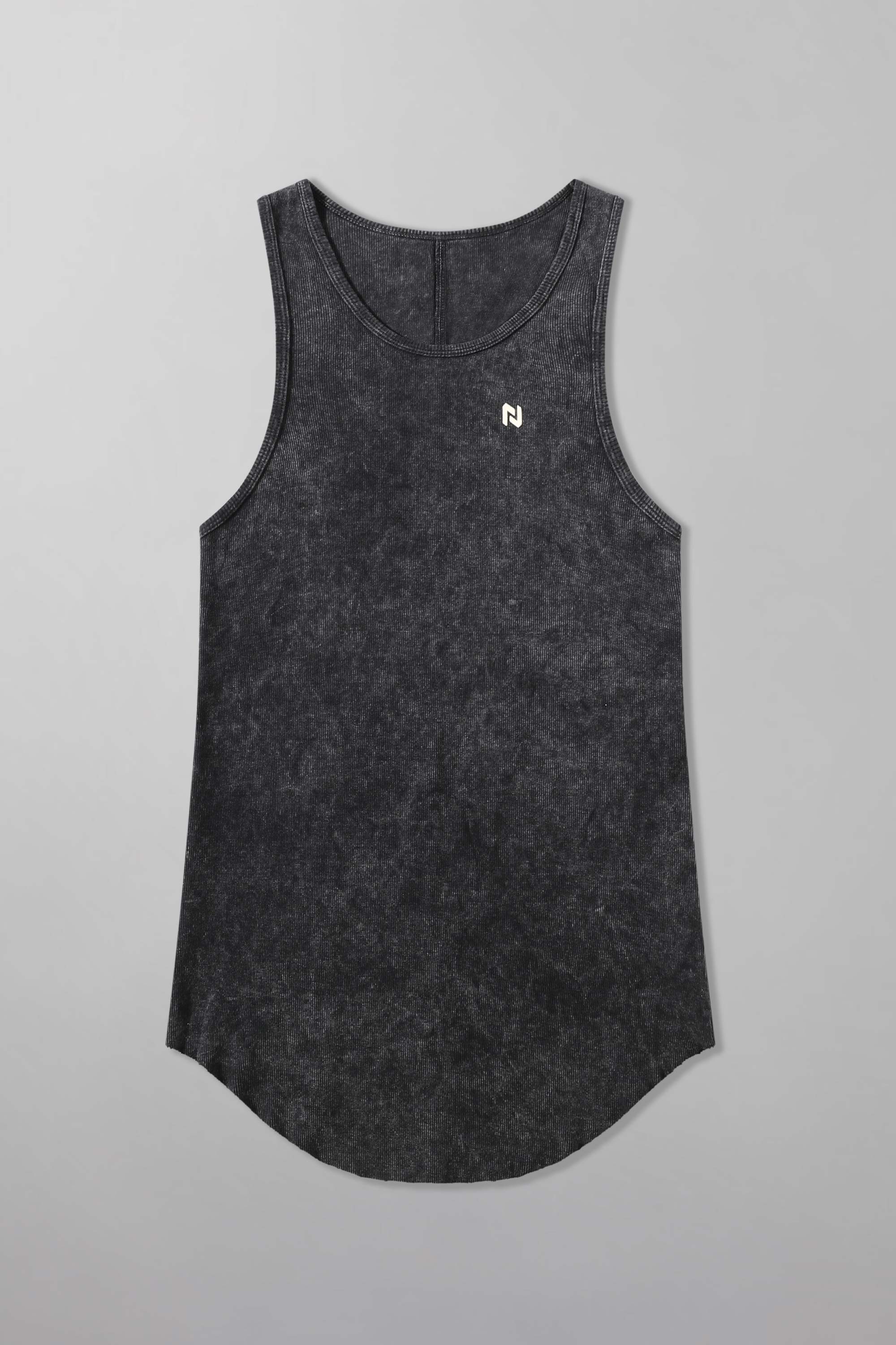 Acid Wash Scoop Bottom Rib Tank