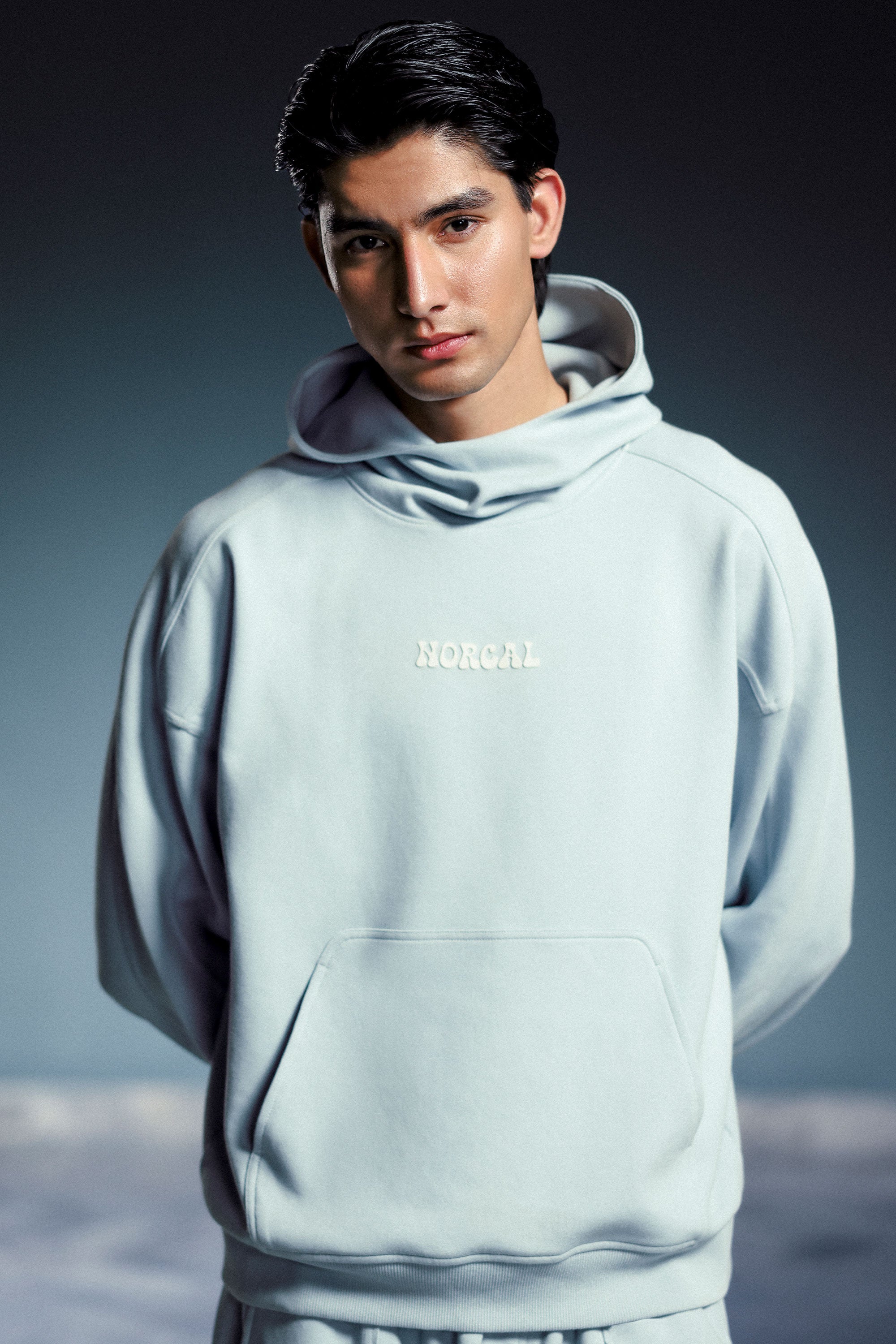 Modish Cut Sew Panel Hoodie