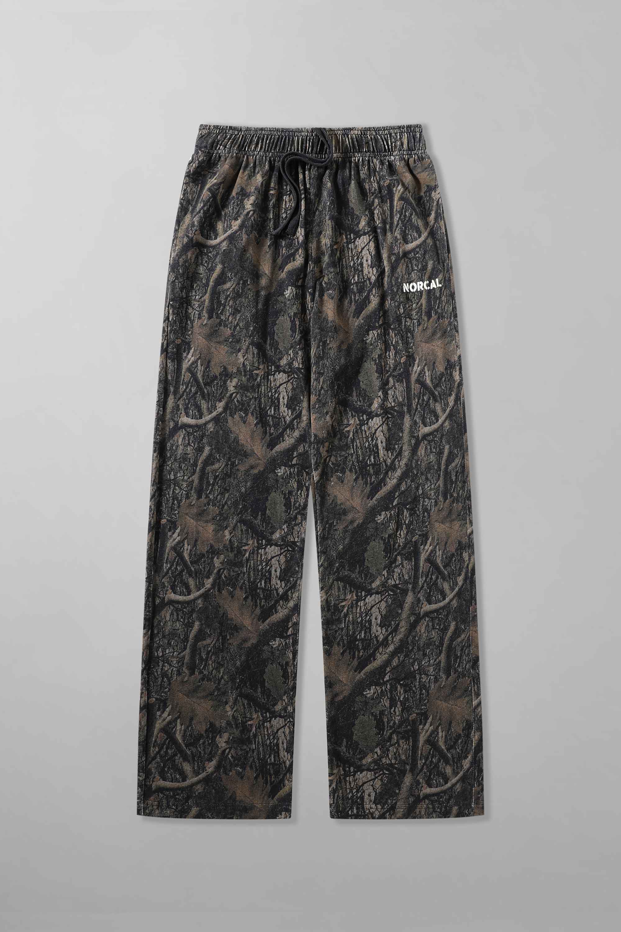 Dark Camouflage Laid-Back Trousers