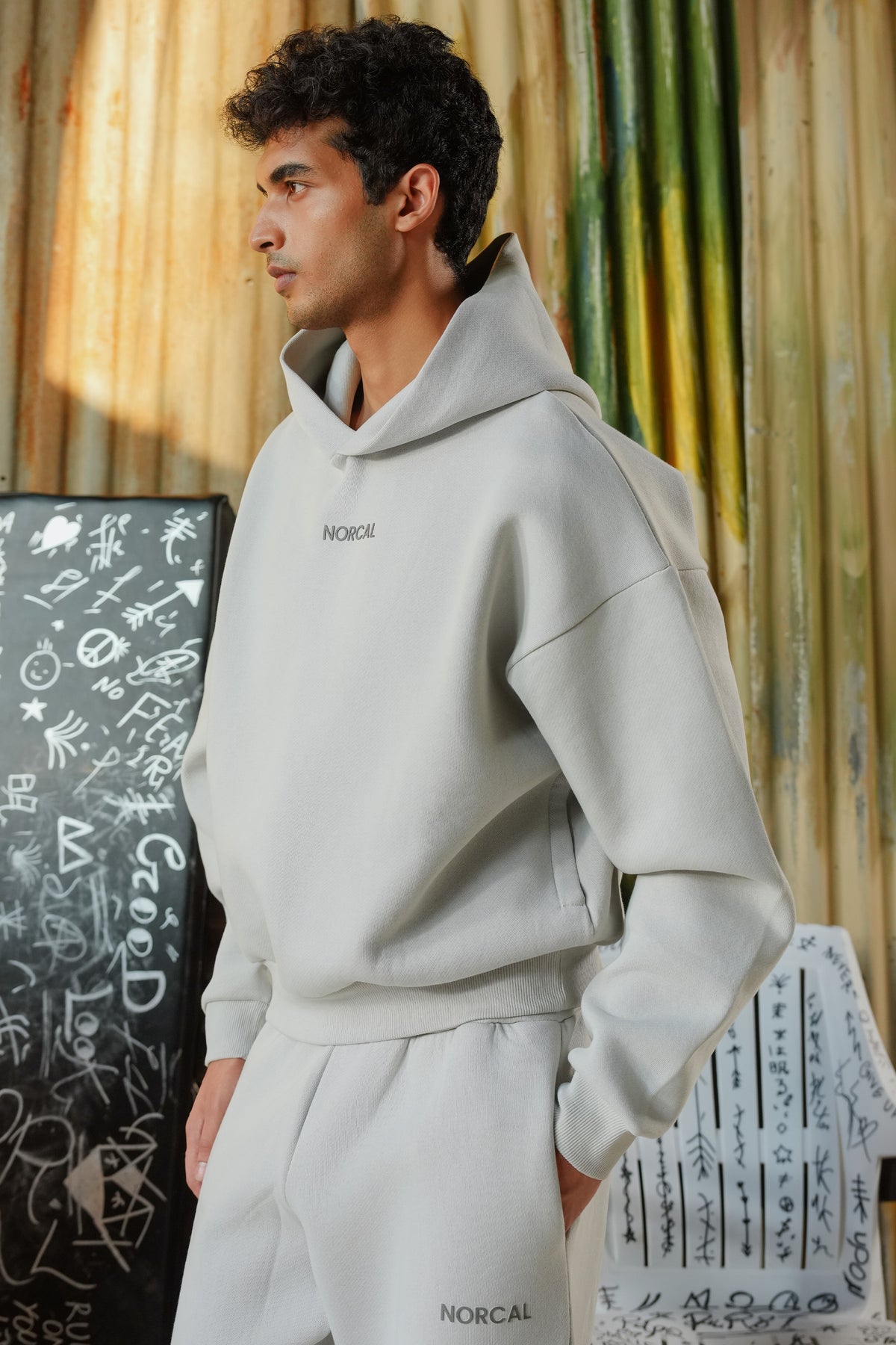 Special Terry-Jersey Bonding Fabric Pullover - Silver Grey