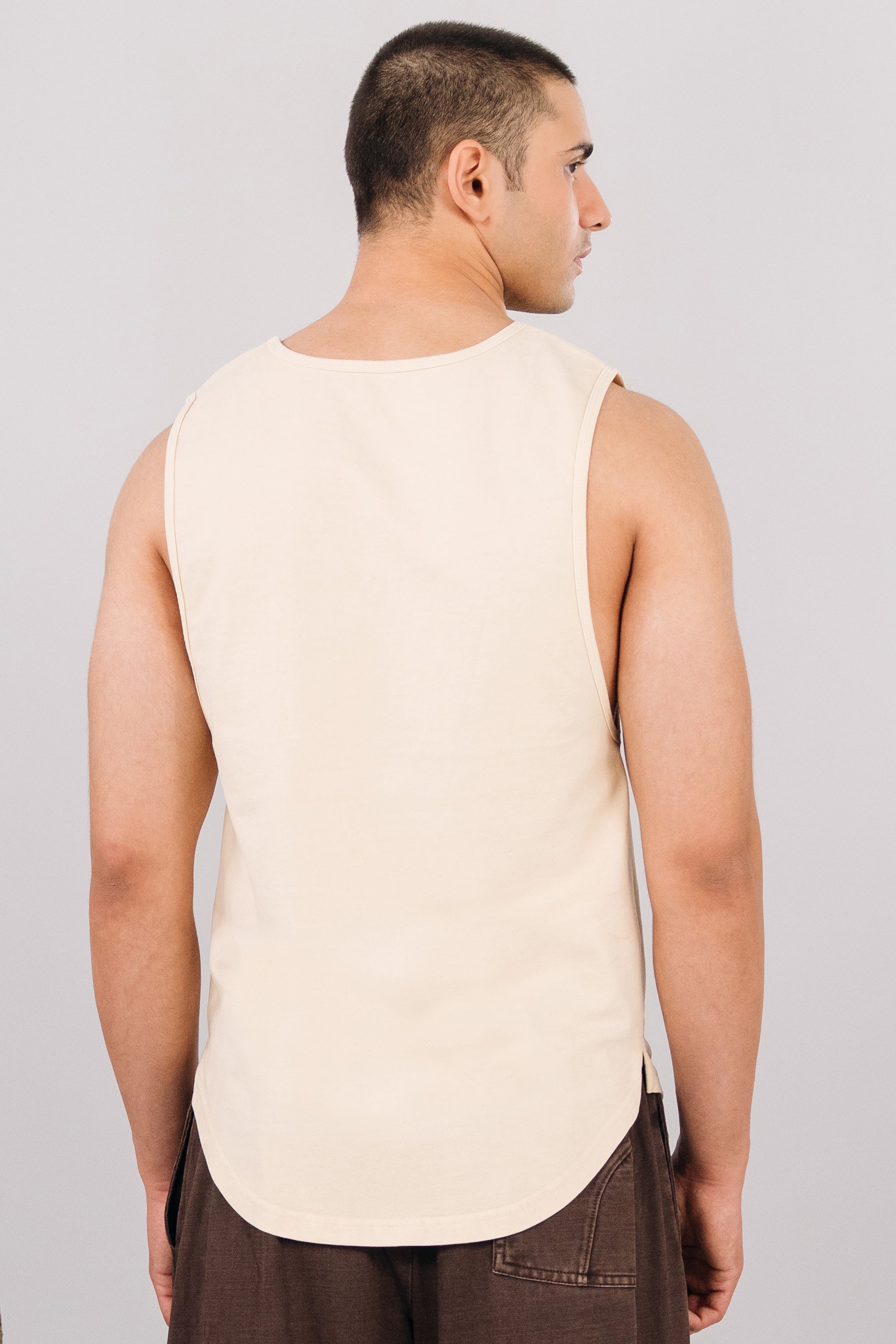 Scoop Bottom Jersey Tank Top