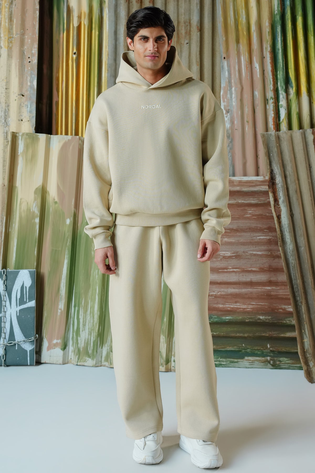 Special Terry-Jersey Bonding Fabric Pullover - Cream