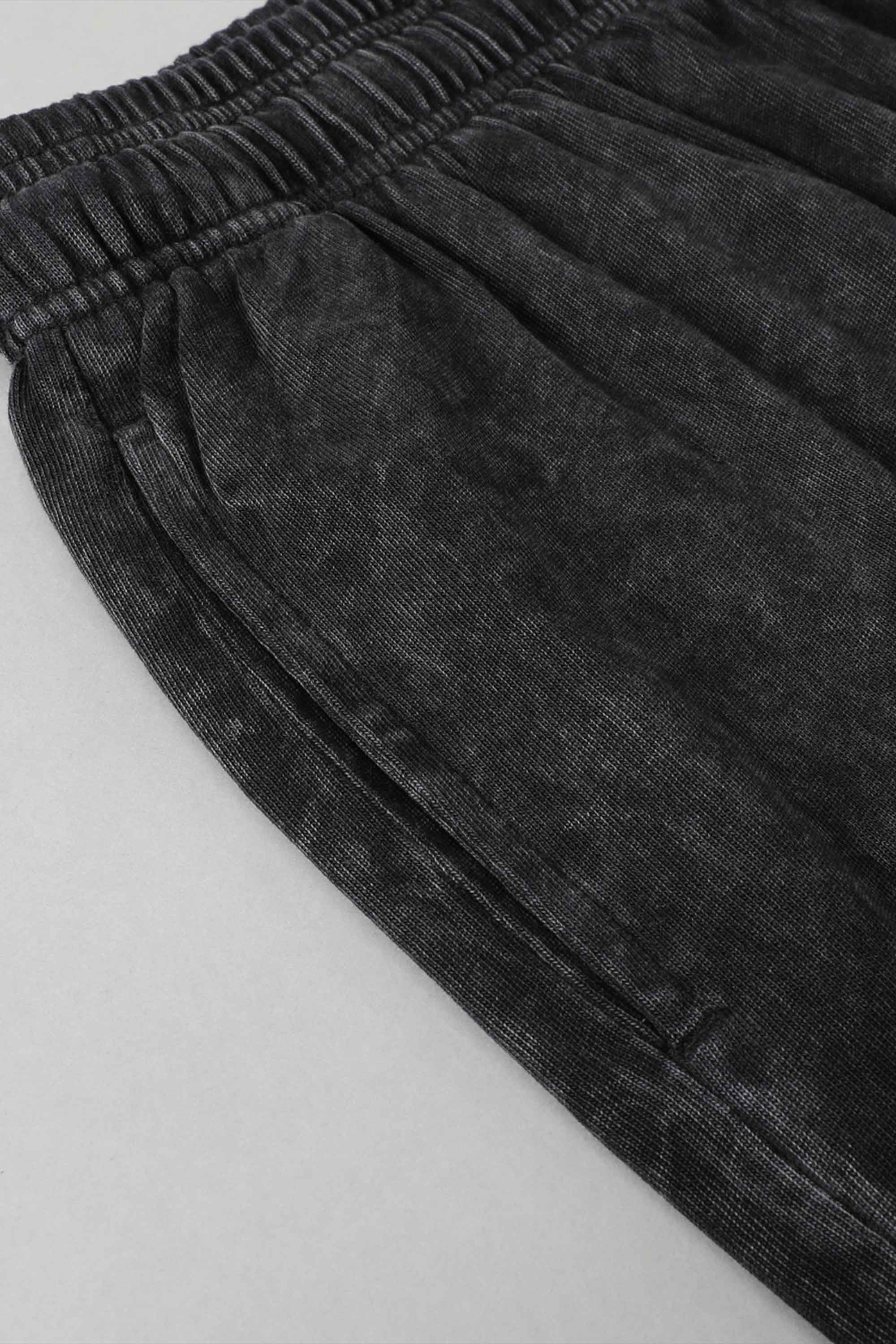Acid Wash Laid-Back Trousers