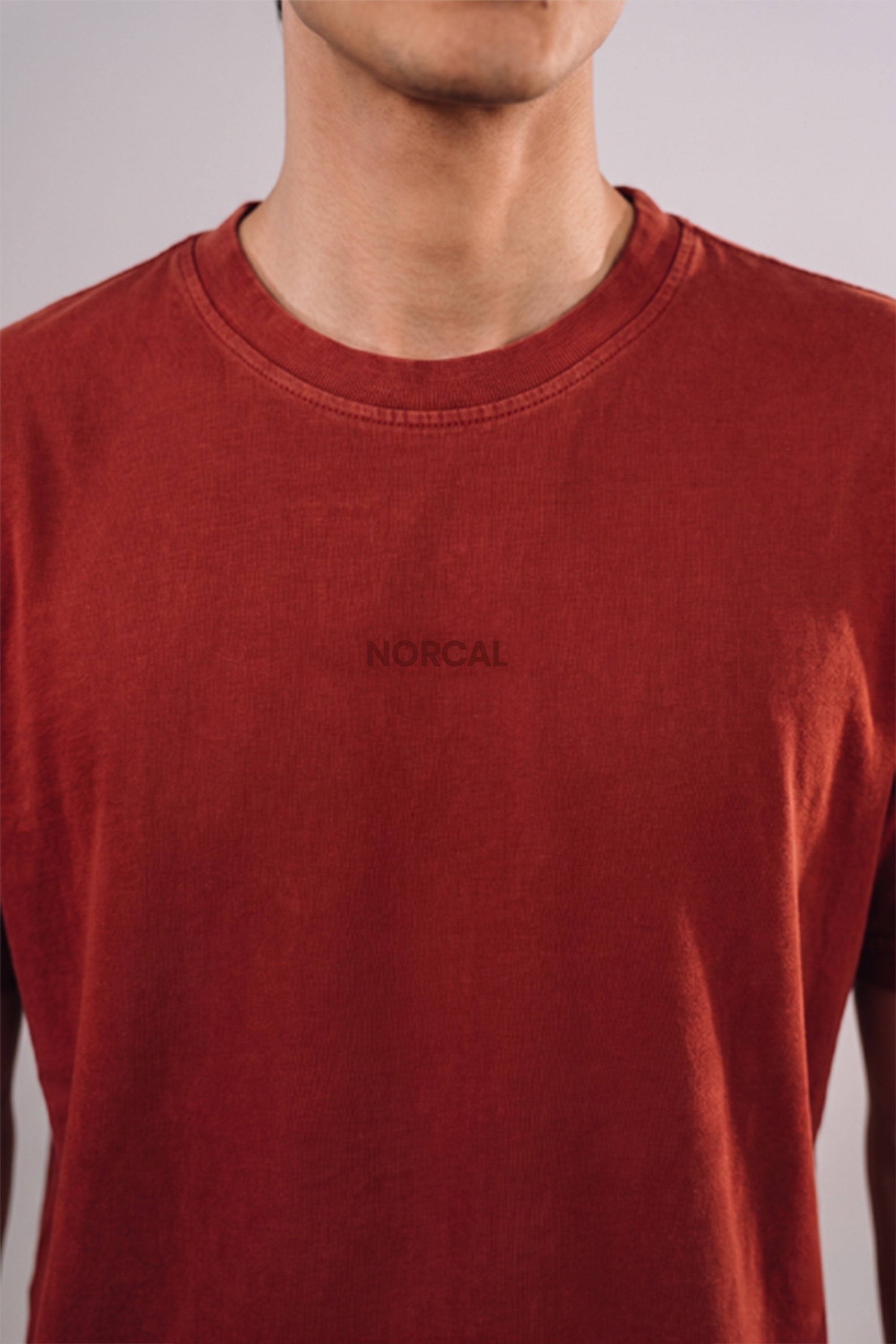 Acid Wash Scoop Bottom Tee