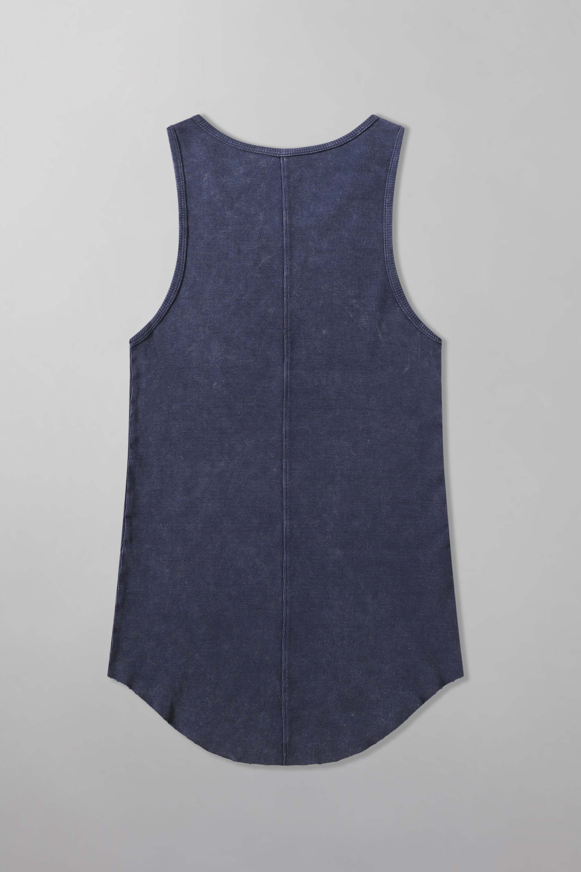 Acid Wash Scoop Bottom Rib Tank