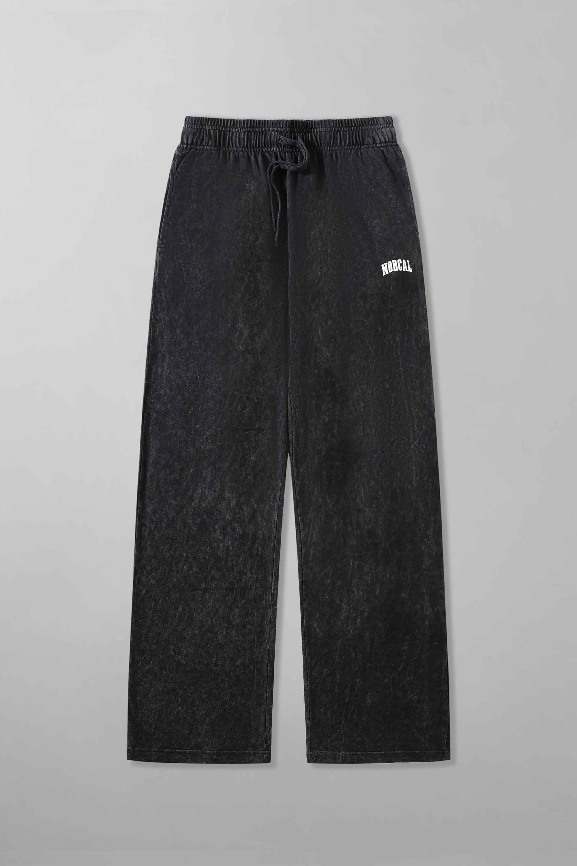 Acid Wash Laid-Back Trousers