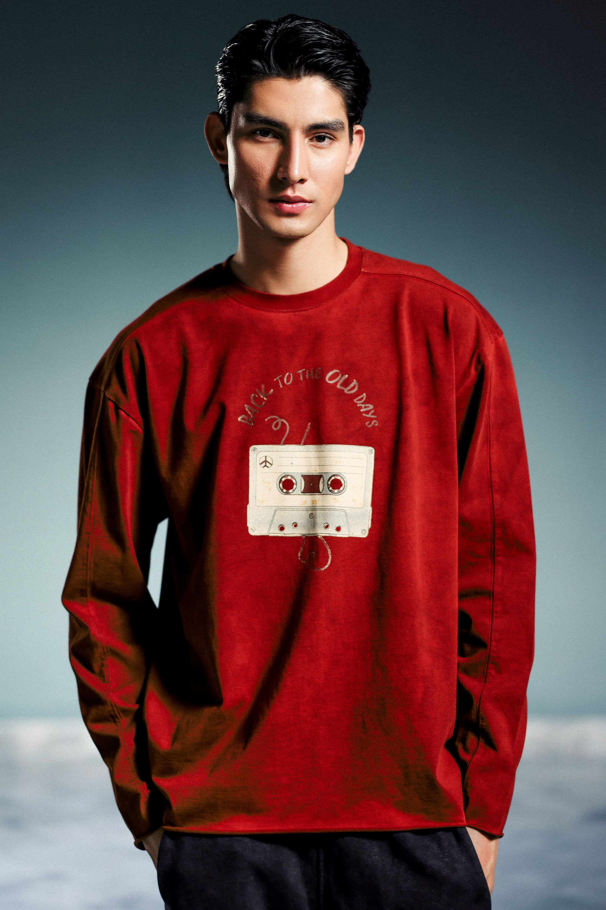 Retro Cassette Oil Wash T Shirt