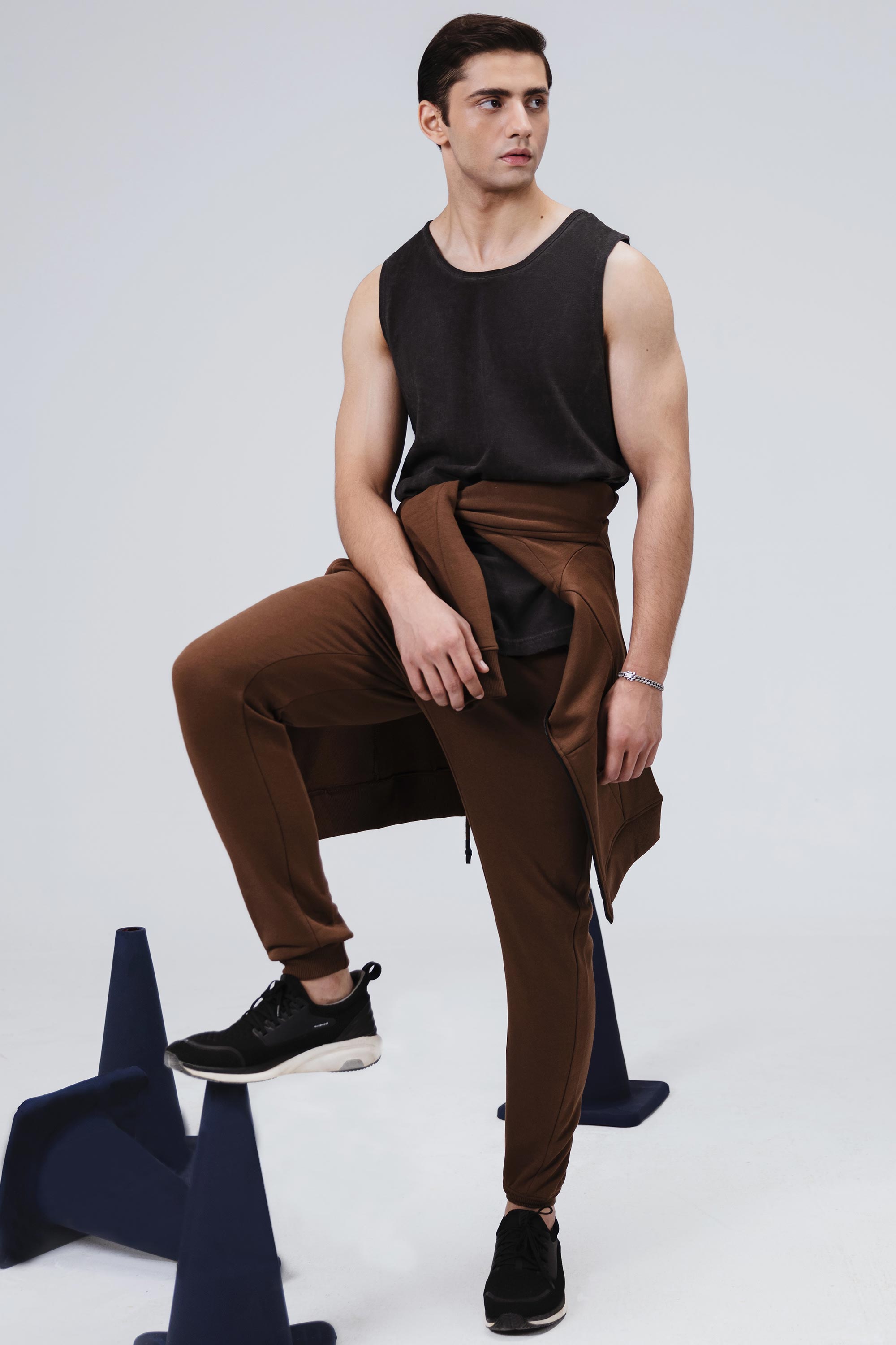 Oil Wash Scoop Bottom Tanktop