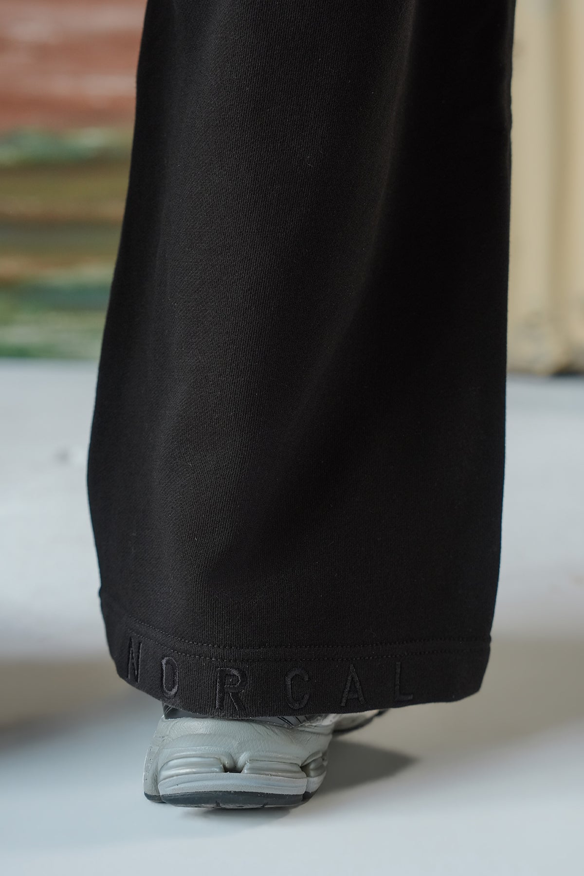 Embroidered Logo Branded Trousers - Black