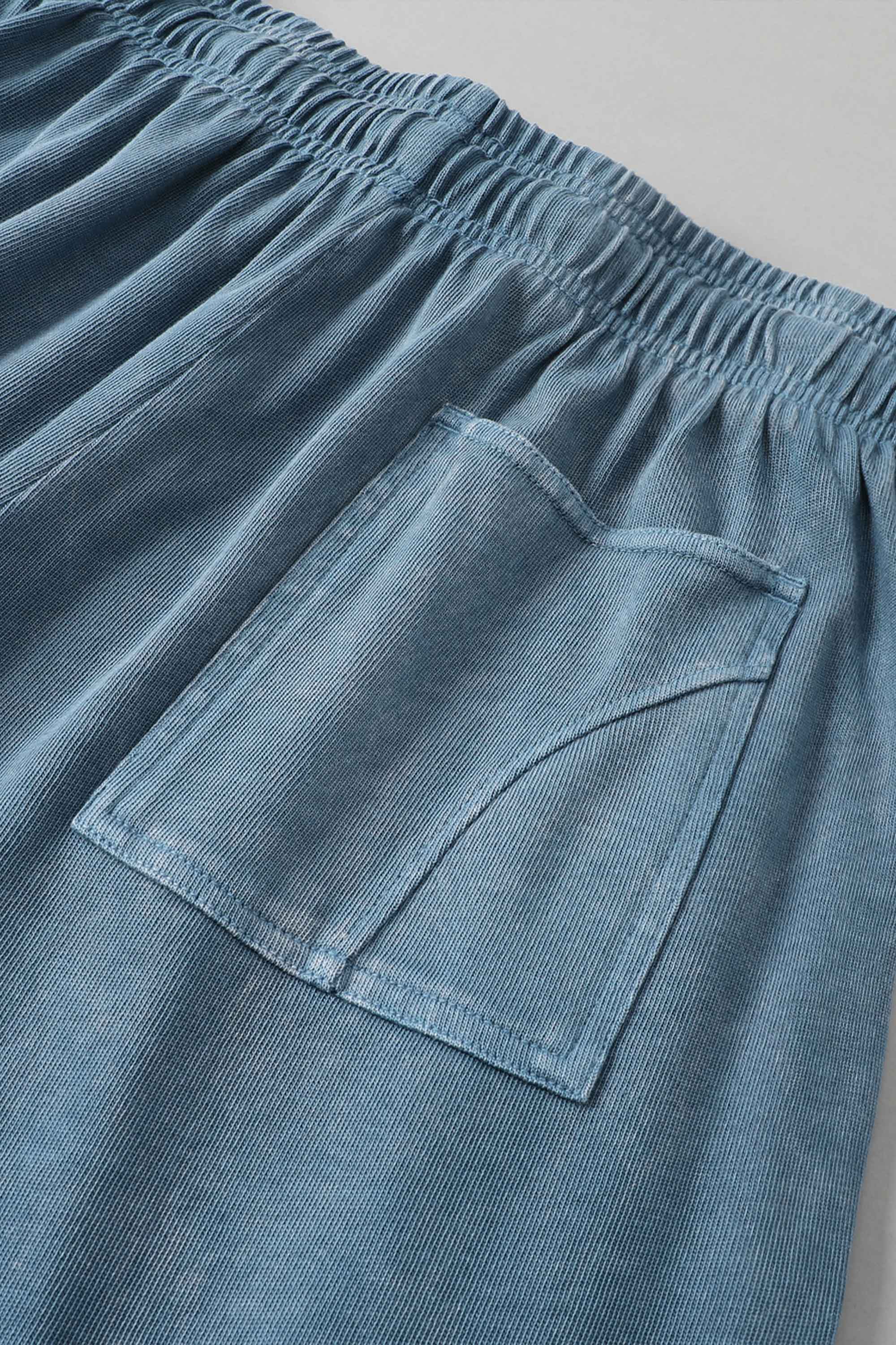 Acid Wash Laid-Back Trousers