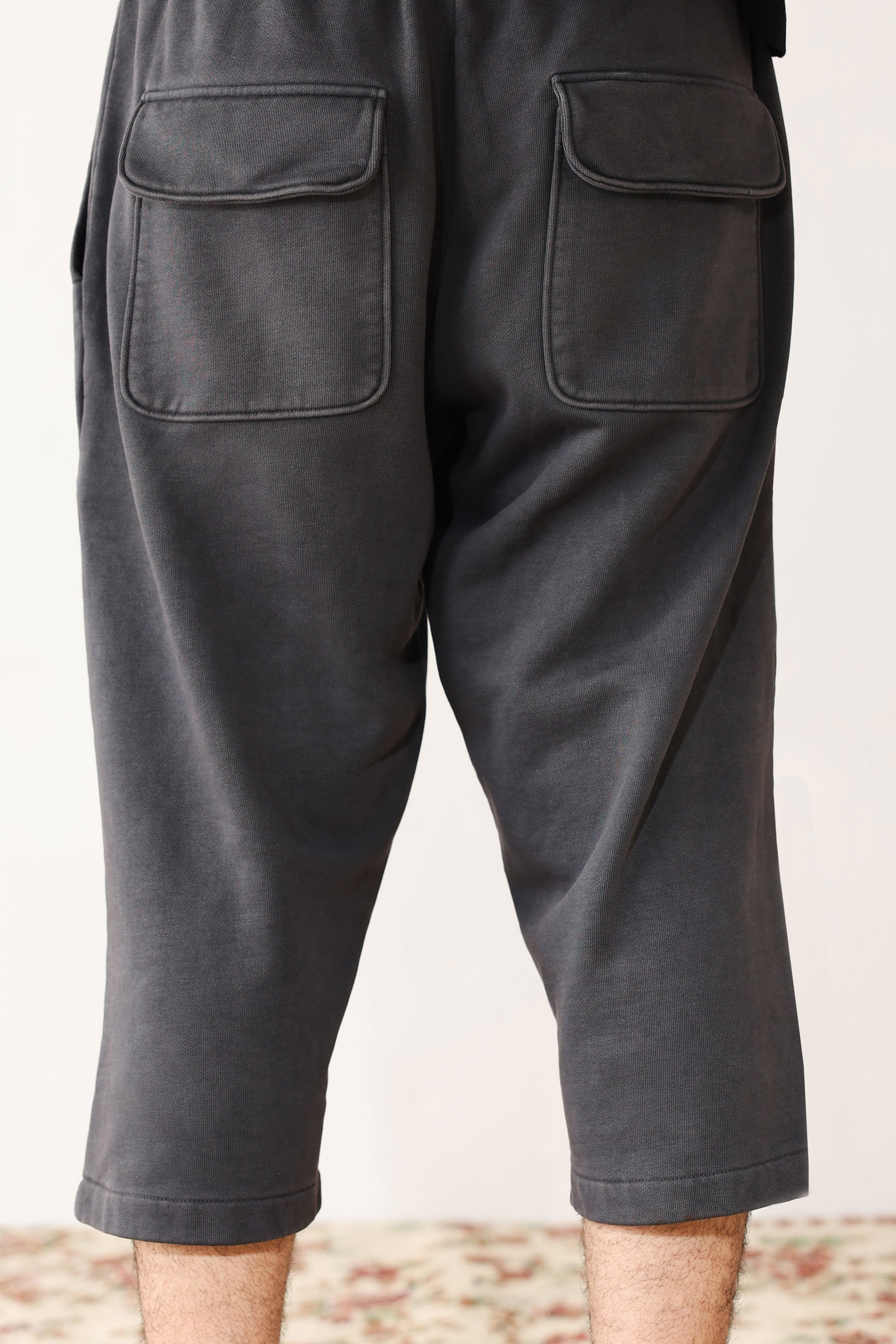 Charcoal grey Three Quarter Shorts