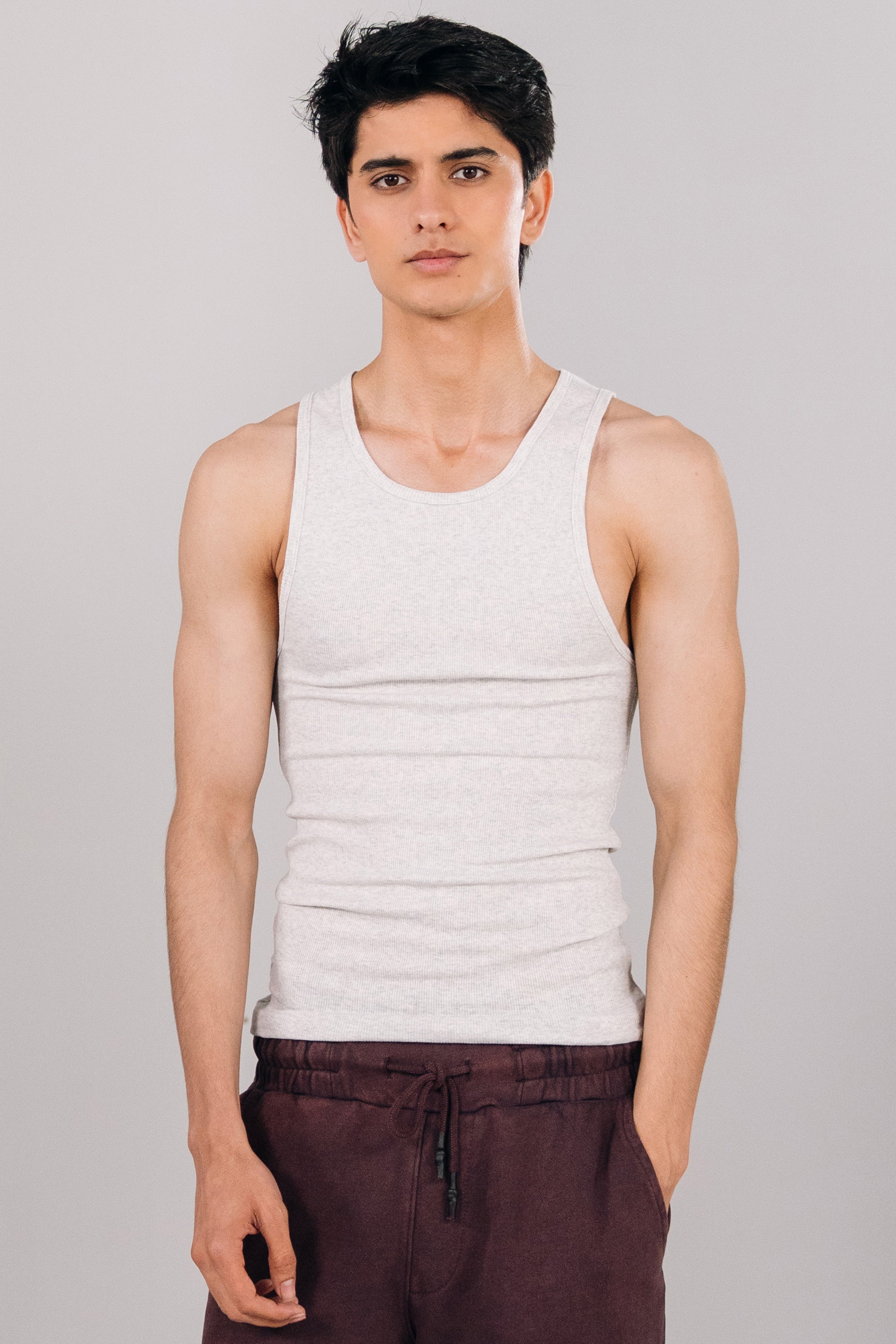 Super Stretchable Rib Jersey Tank