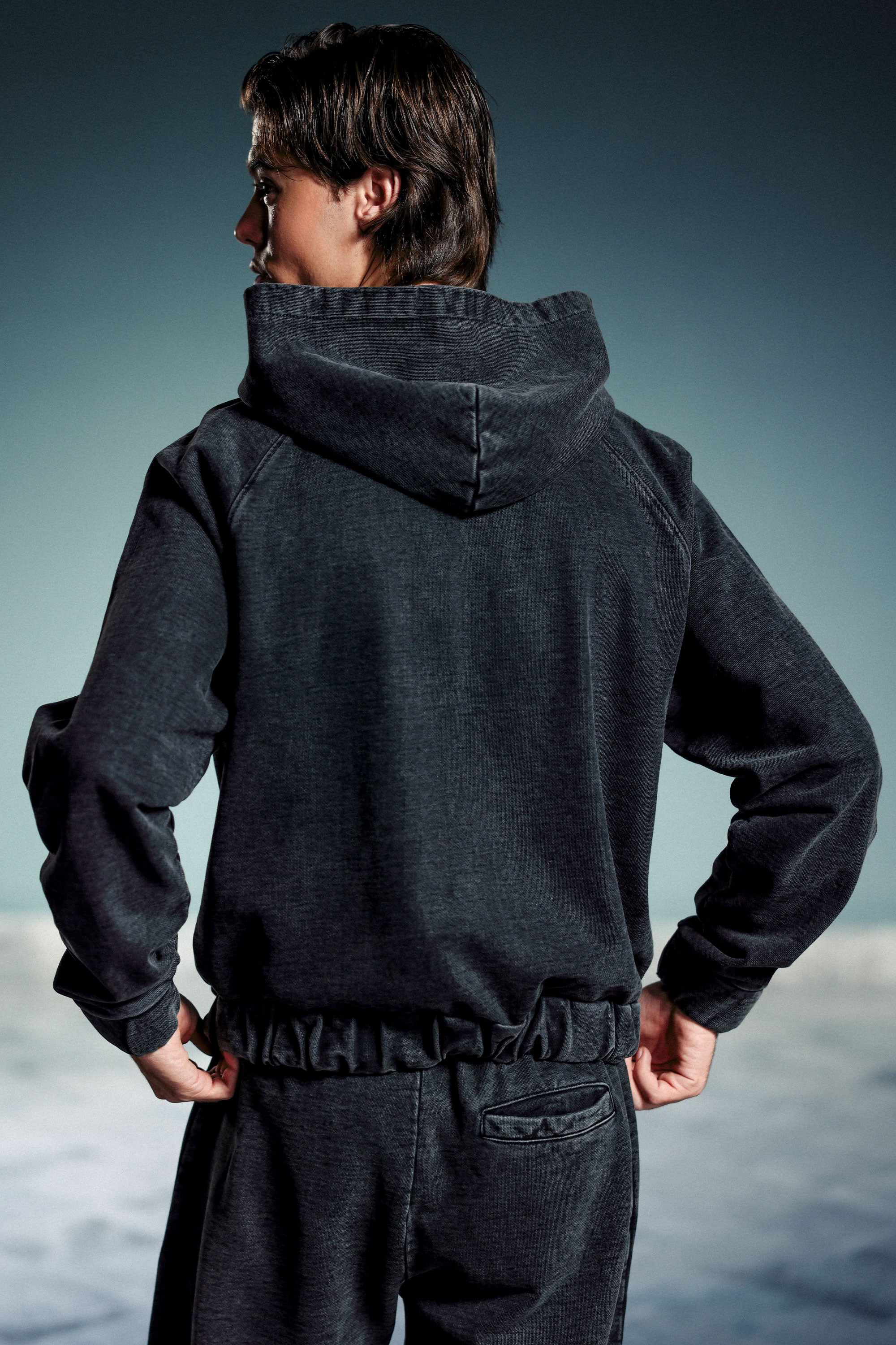 Wrangler Acid Wash Zipper Hoodie