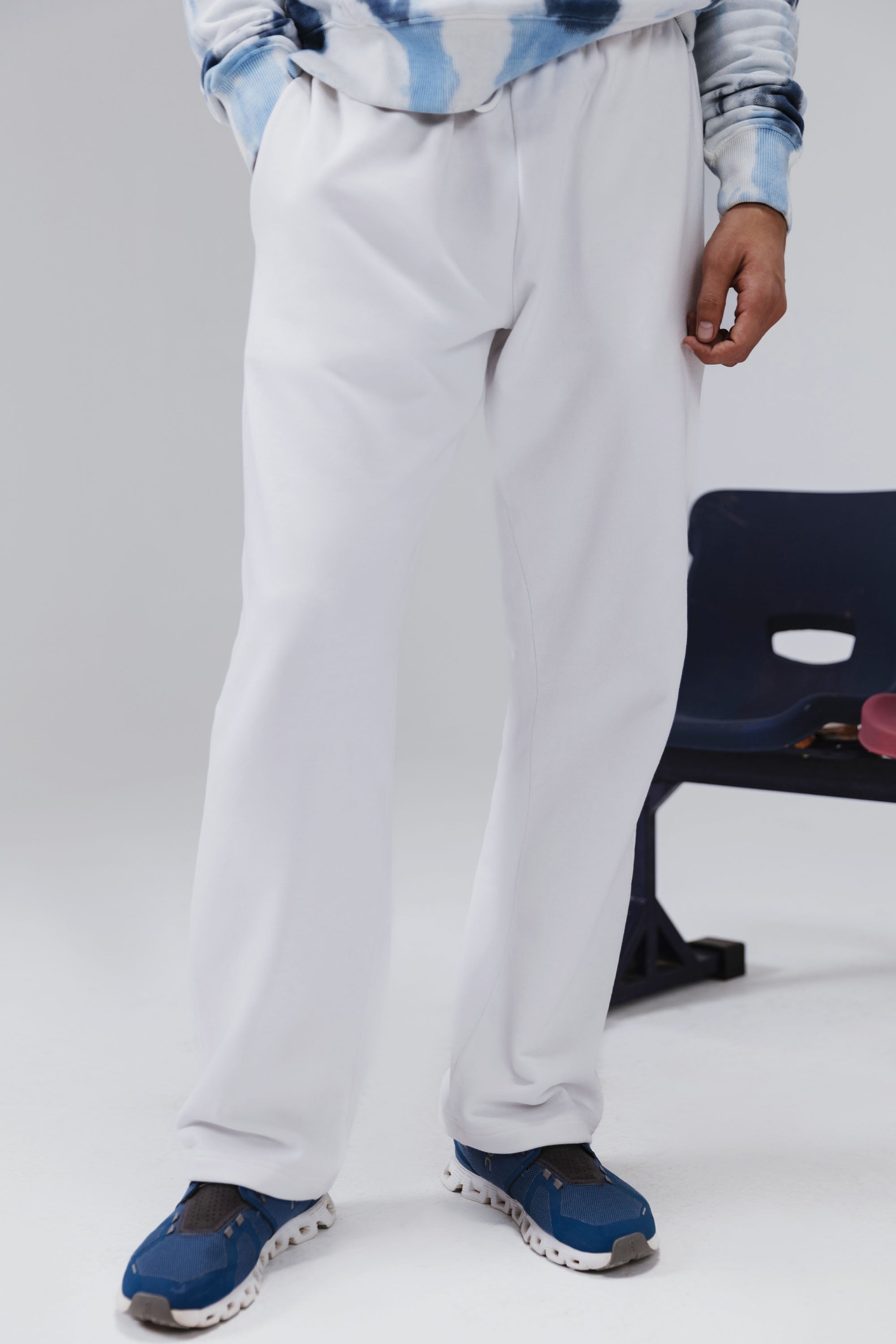 Relaxed Fit Acid Wash Trousers