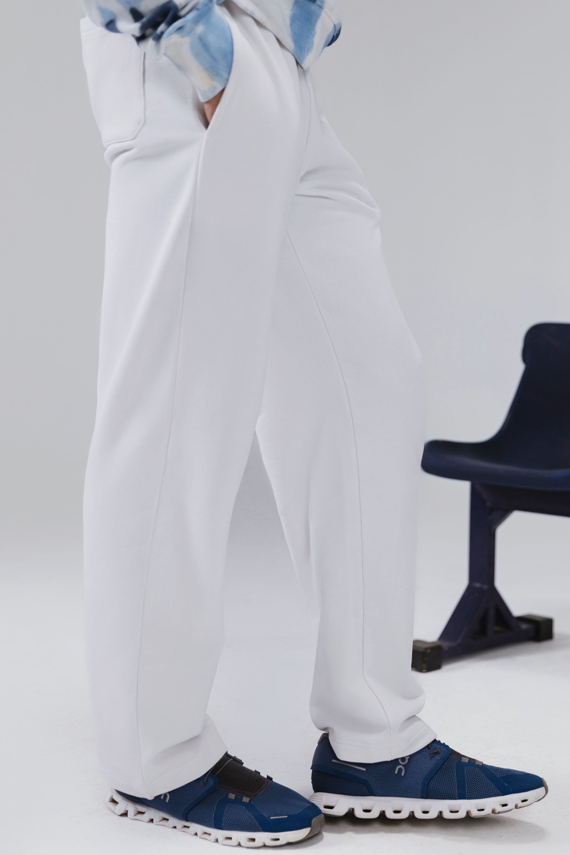 Relaxed Fit Acid Wash Trousers