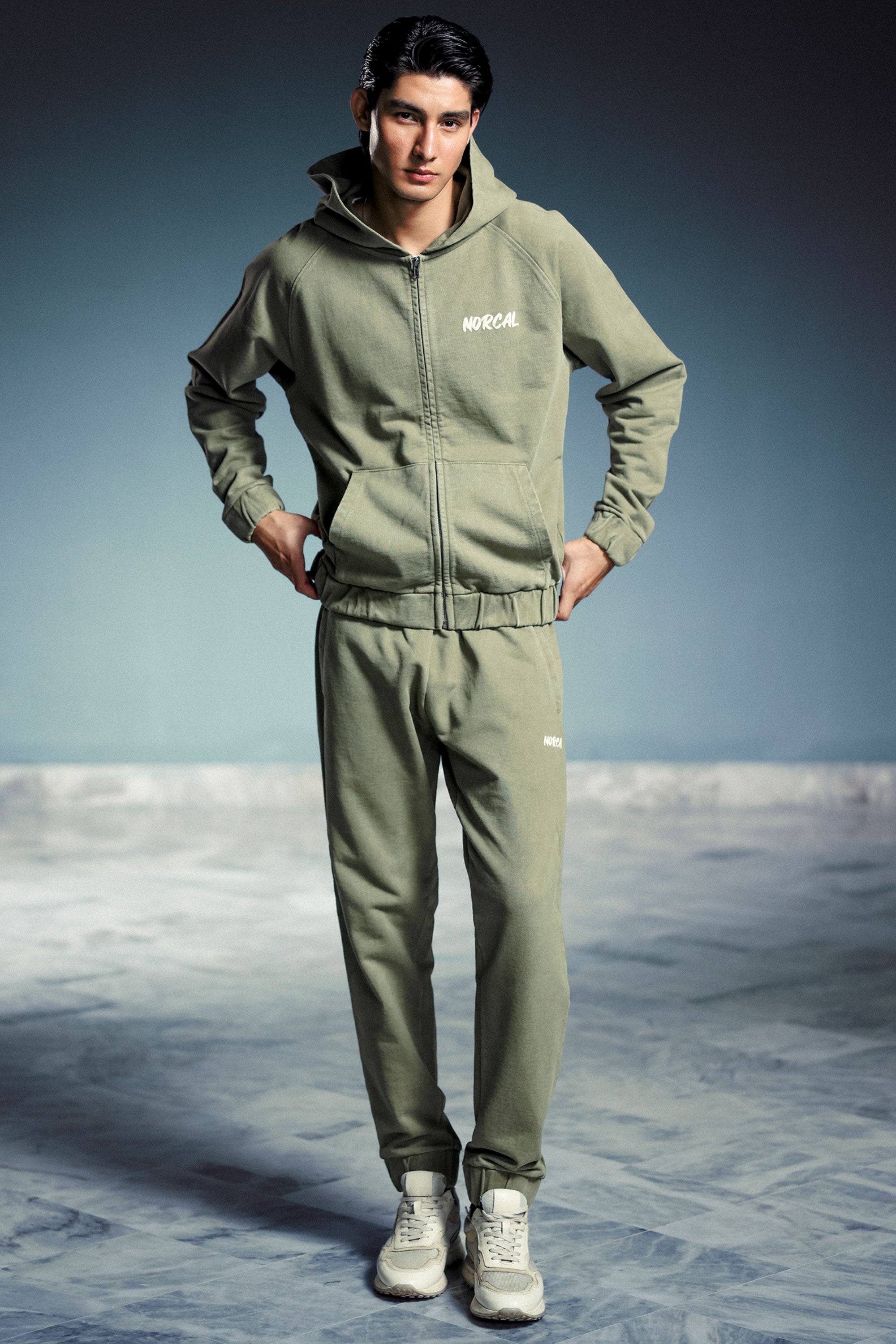 Wrangler Acid Wash Zipper Hoodie