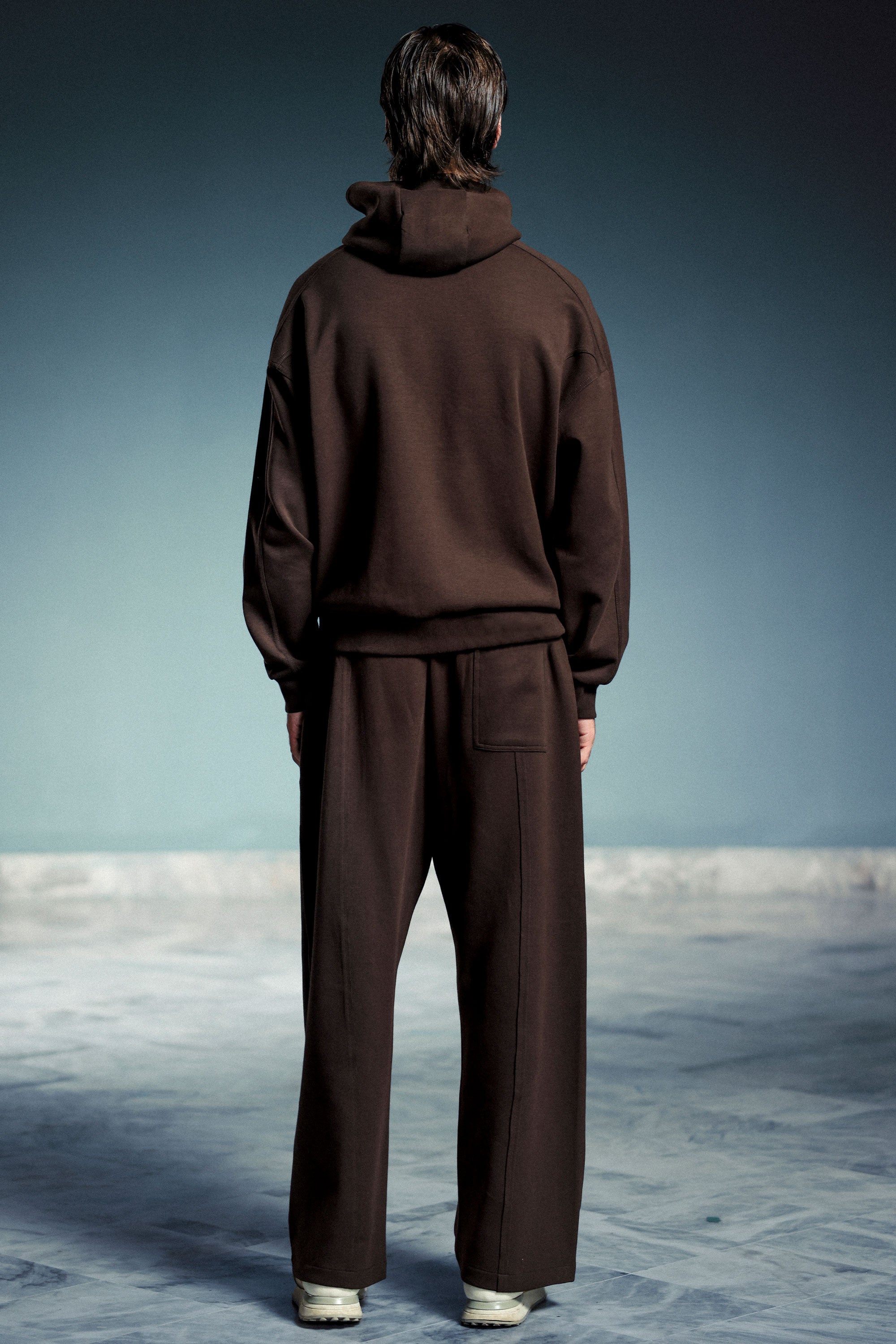 Modish Cut Sew Panel Hoodie