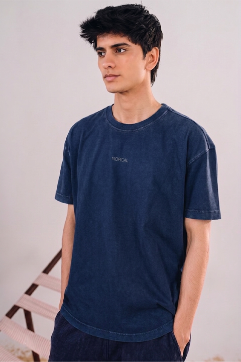 Acid Wash Scoop Bottom Tee
