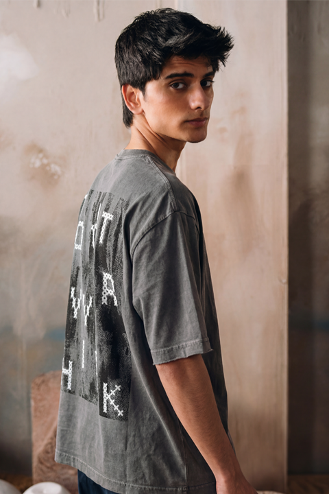 Don't Over Think Acid Wash Tee