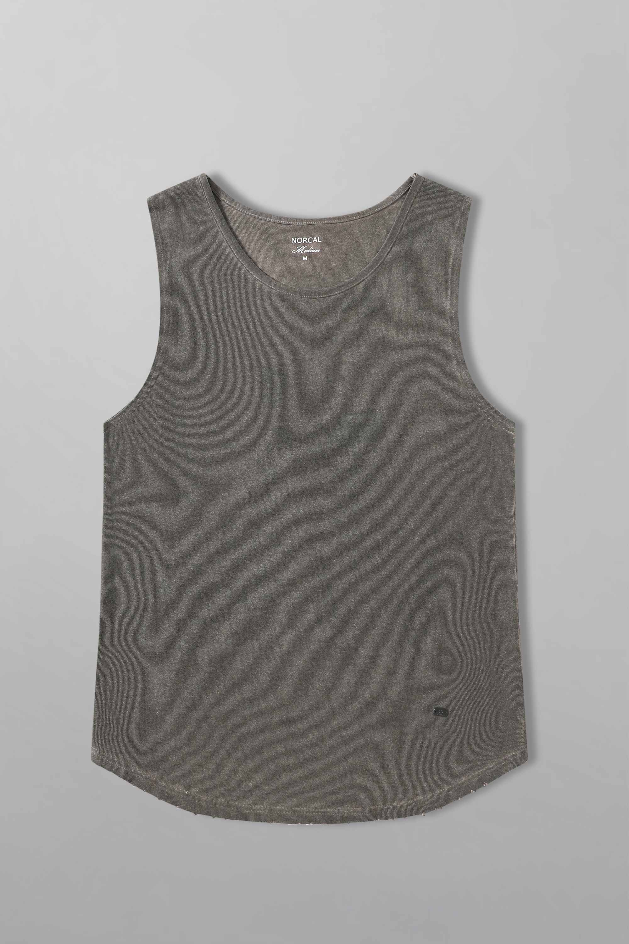 Oil Wash Scoop Bottom Tanktop