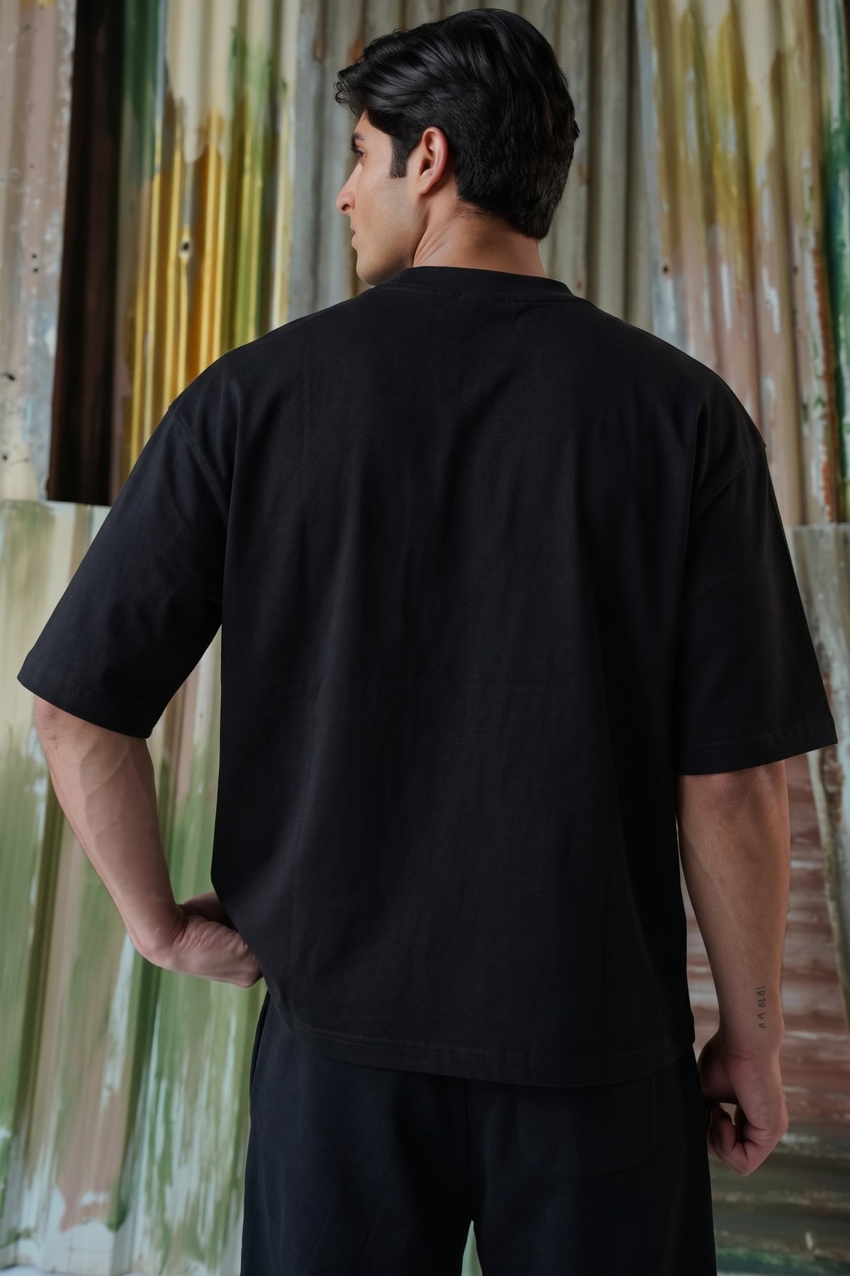 Shatter Rules Acid Wash Tee - Black