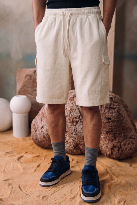 Baggy Acid Wash Shorts