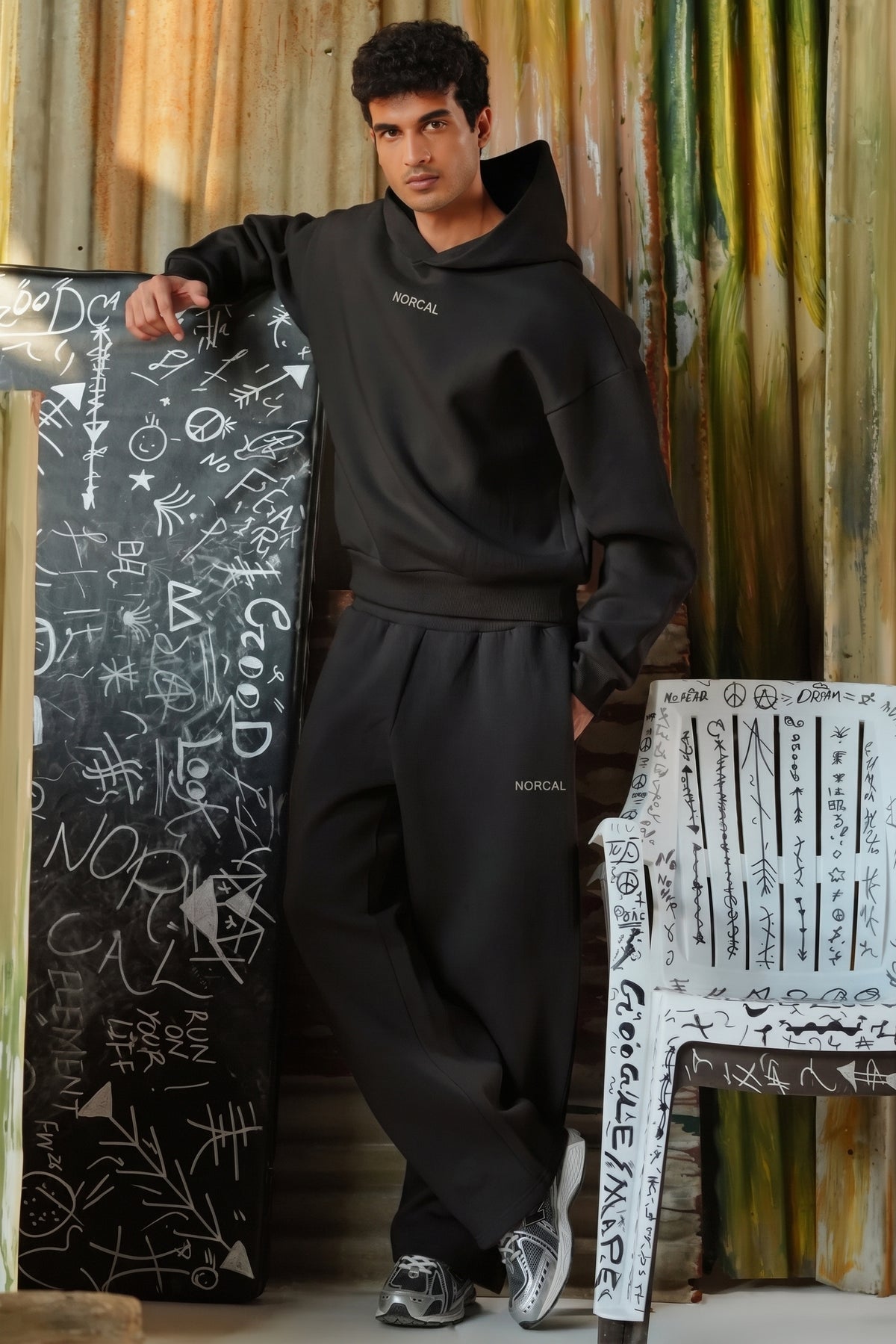 Special Terry-Jersey Bonding Fabric Pullover - Black