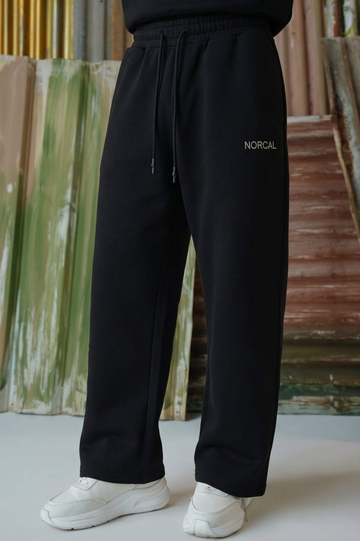 Special Terry-Jersey Bonding Fabric Trouser - Black