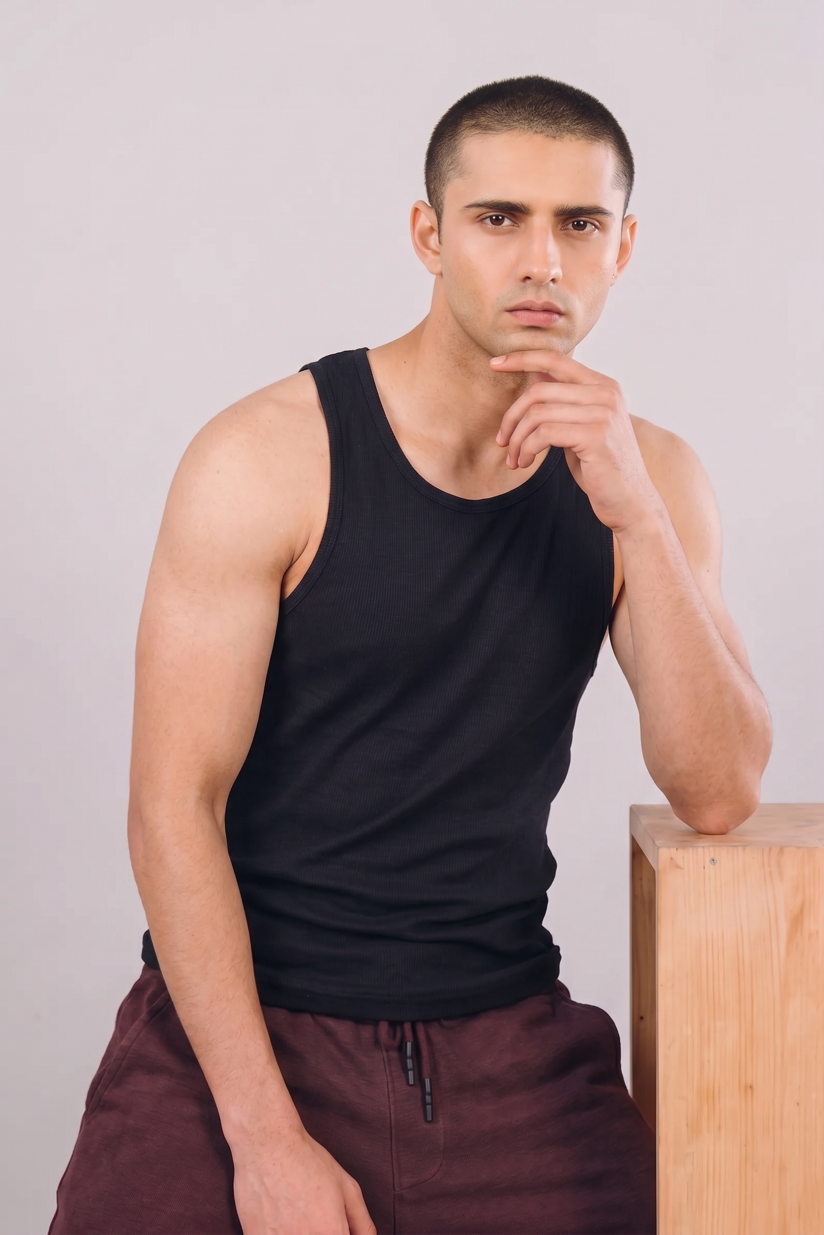 Super Stretchable Rib Jersey Tank
