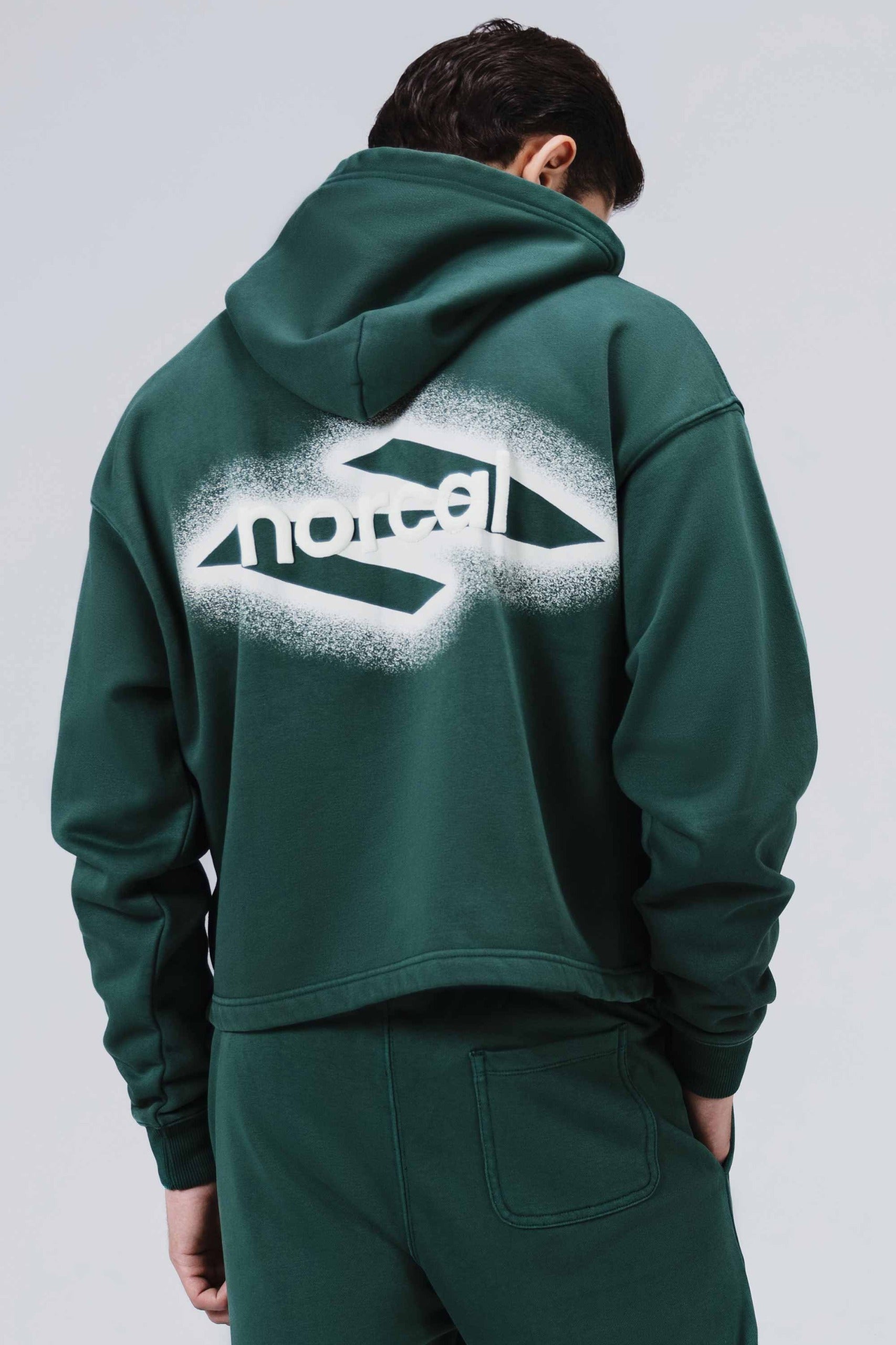 Cropped LSF Acid Wash Hoodie