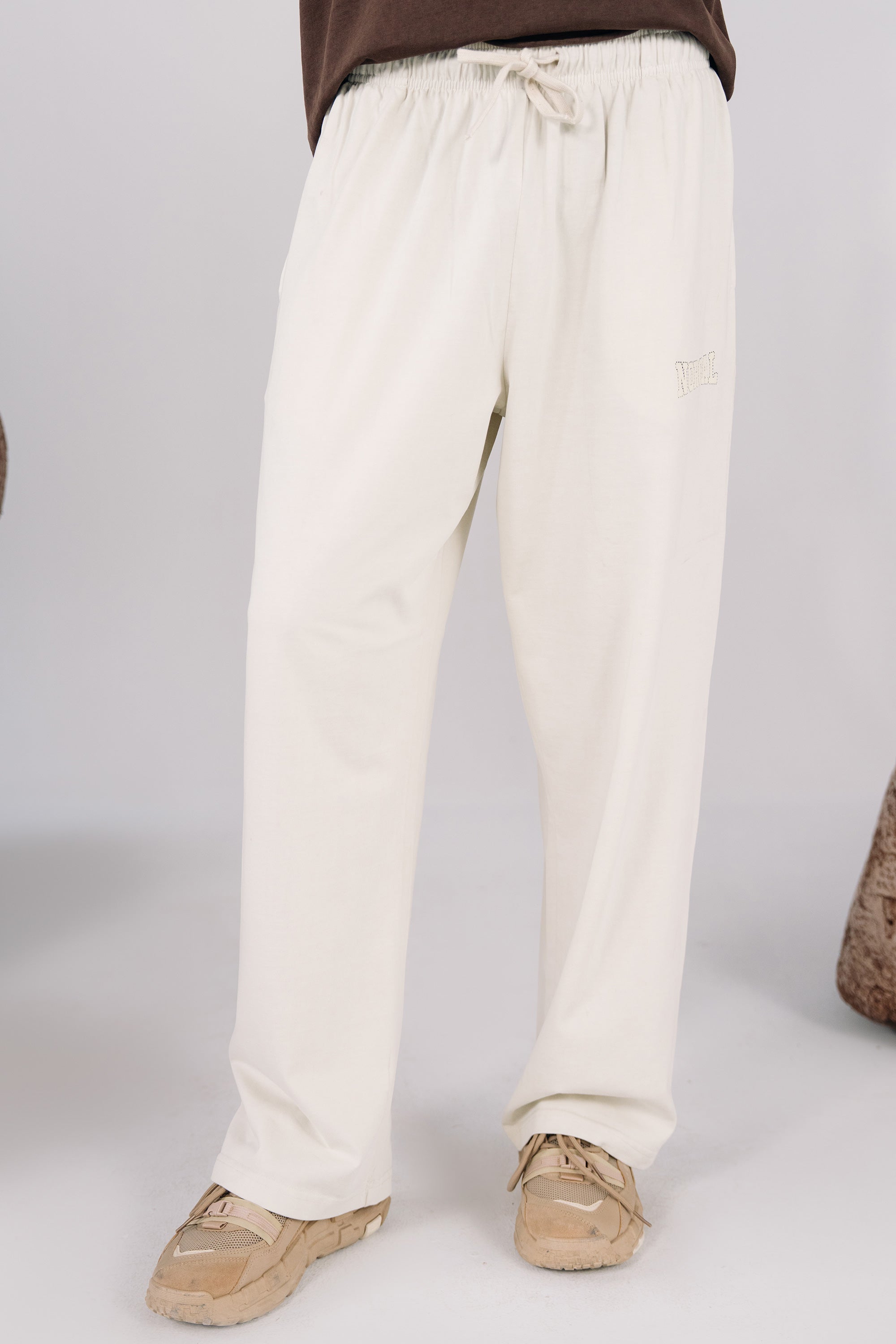 Relaxed Fit Acid Wash Trousers