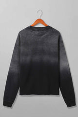 Gradient Wash Raw Bottom Sweatshirt