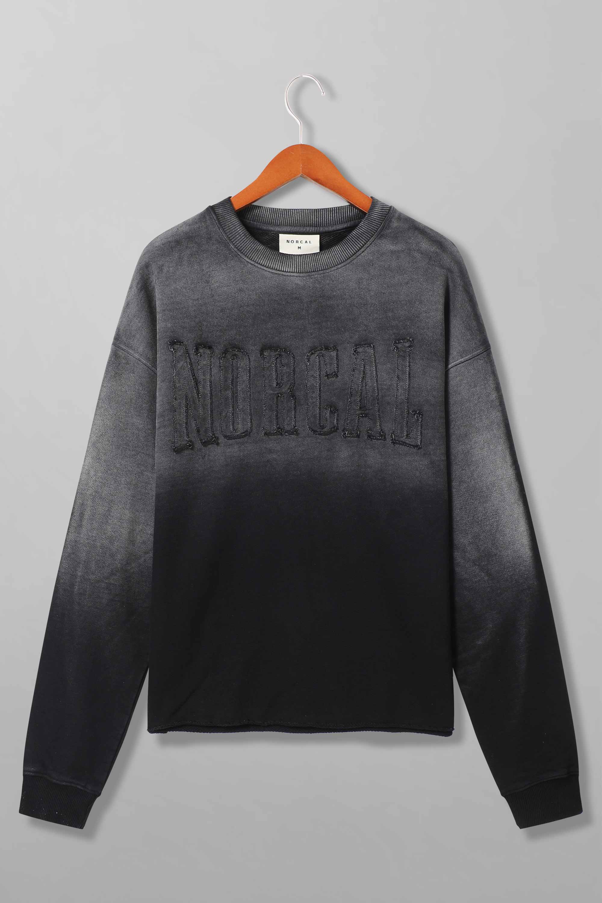 Gradient Wash Raw Bottom Sweatshirt