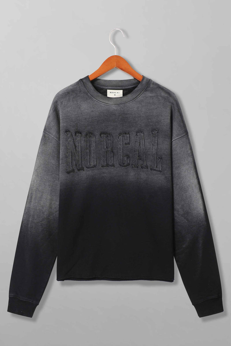 Gradient Wash Raw Bottom Sweatshirt