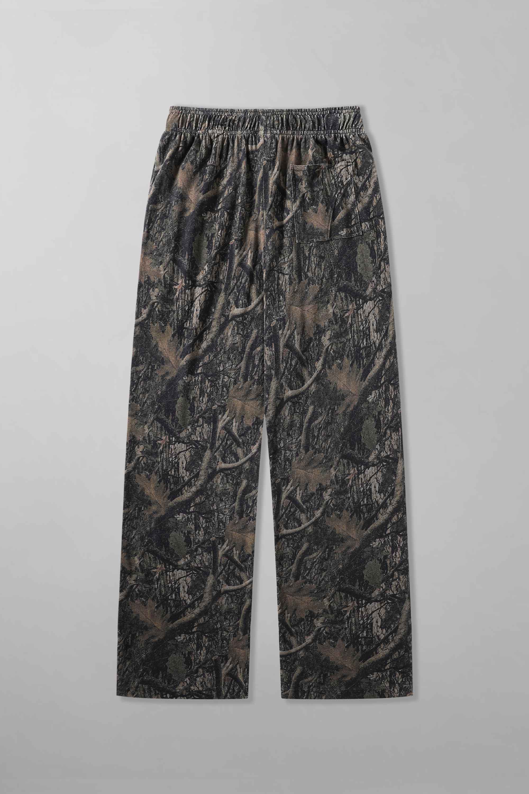 Dark Camouflage Laid-Back Trousers