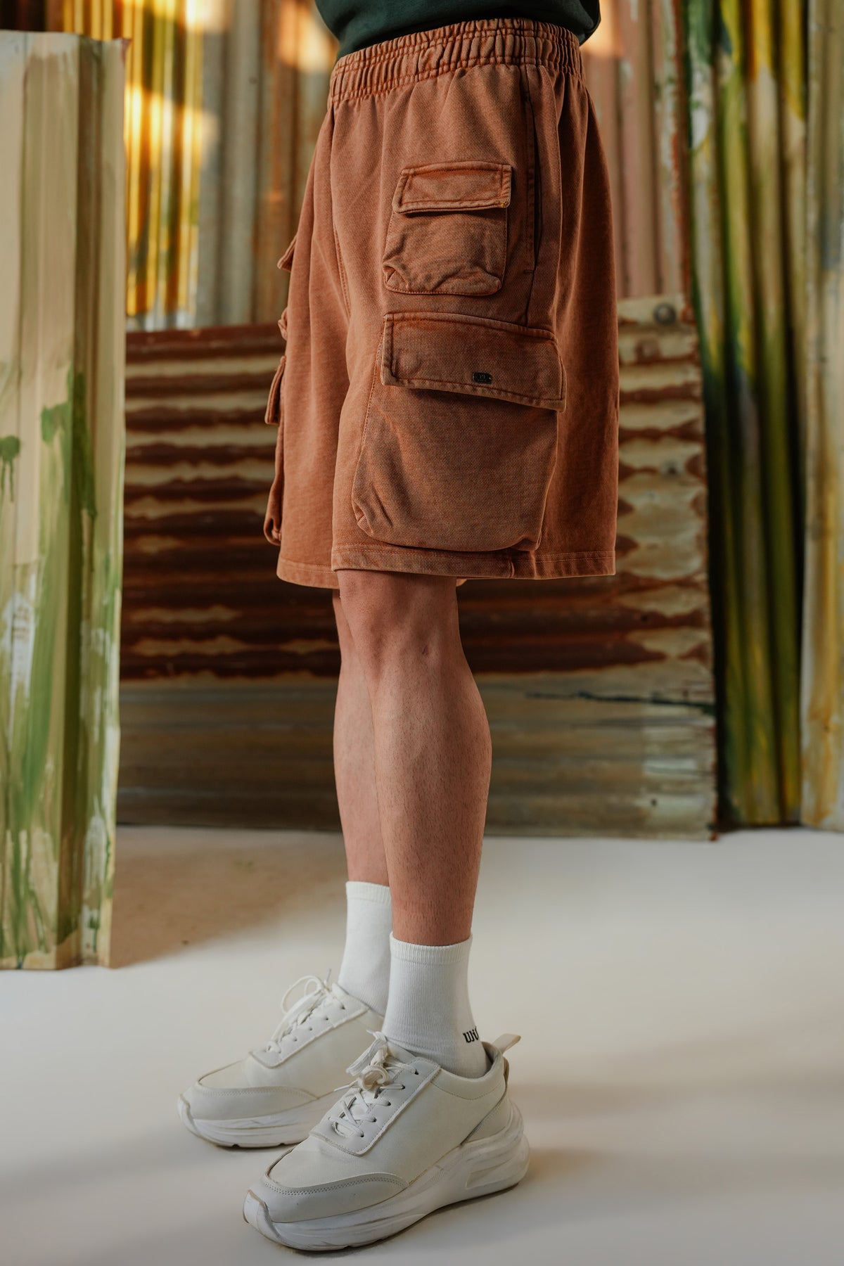 Cargo Vintage Wash Shorts - Vintage Brown