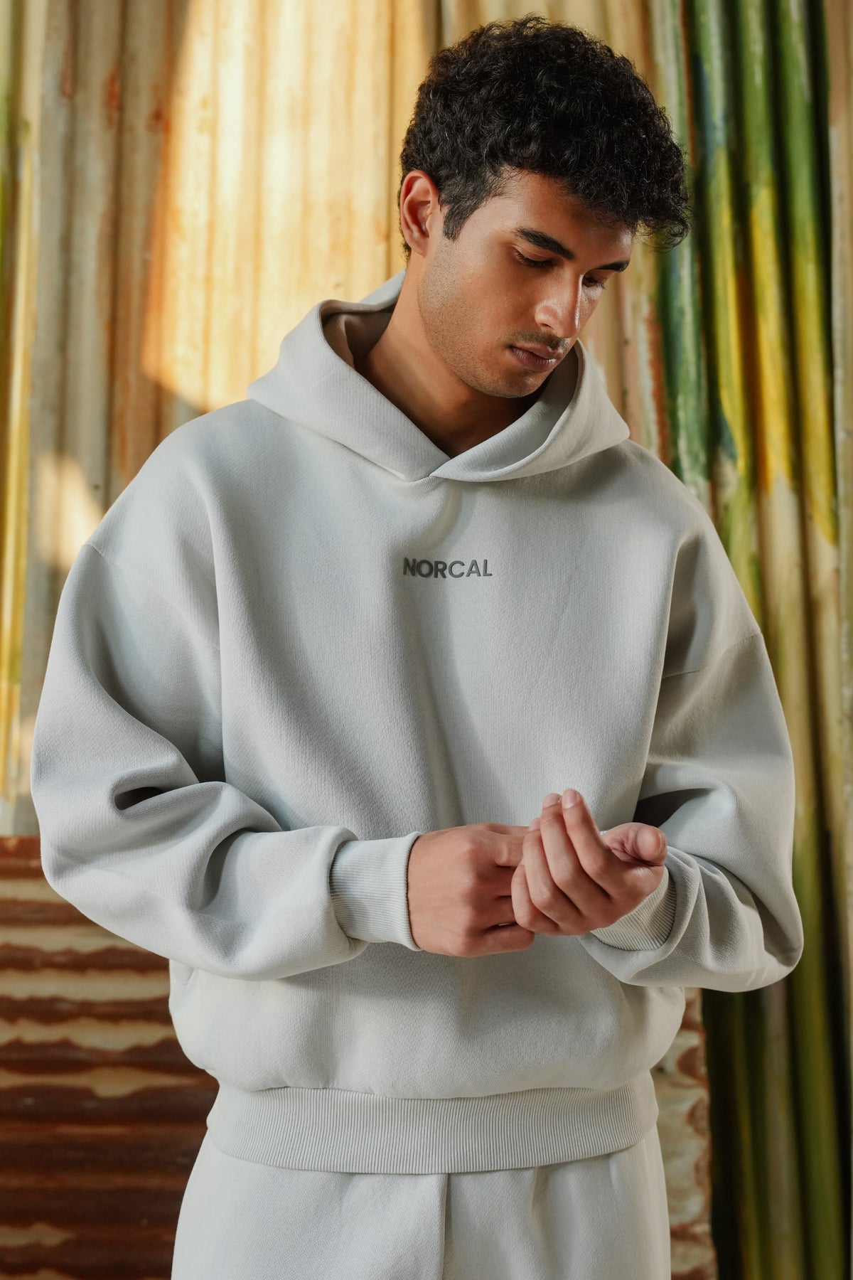 Special Terry-Jersey Bonding Fabric Pullover - Silver Grey