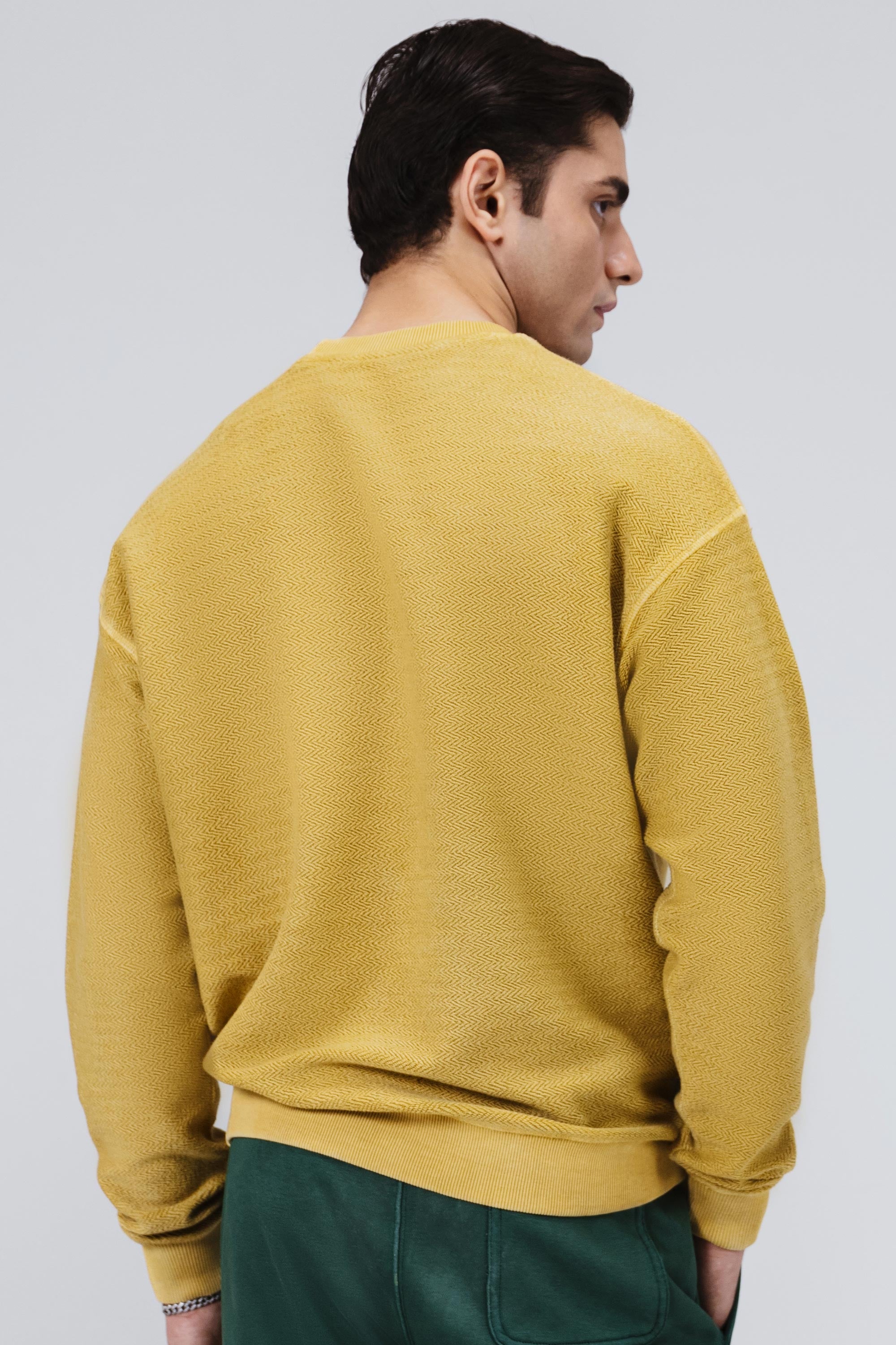 Herringbone Acid Wash Sweatshirt