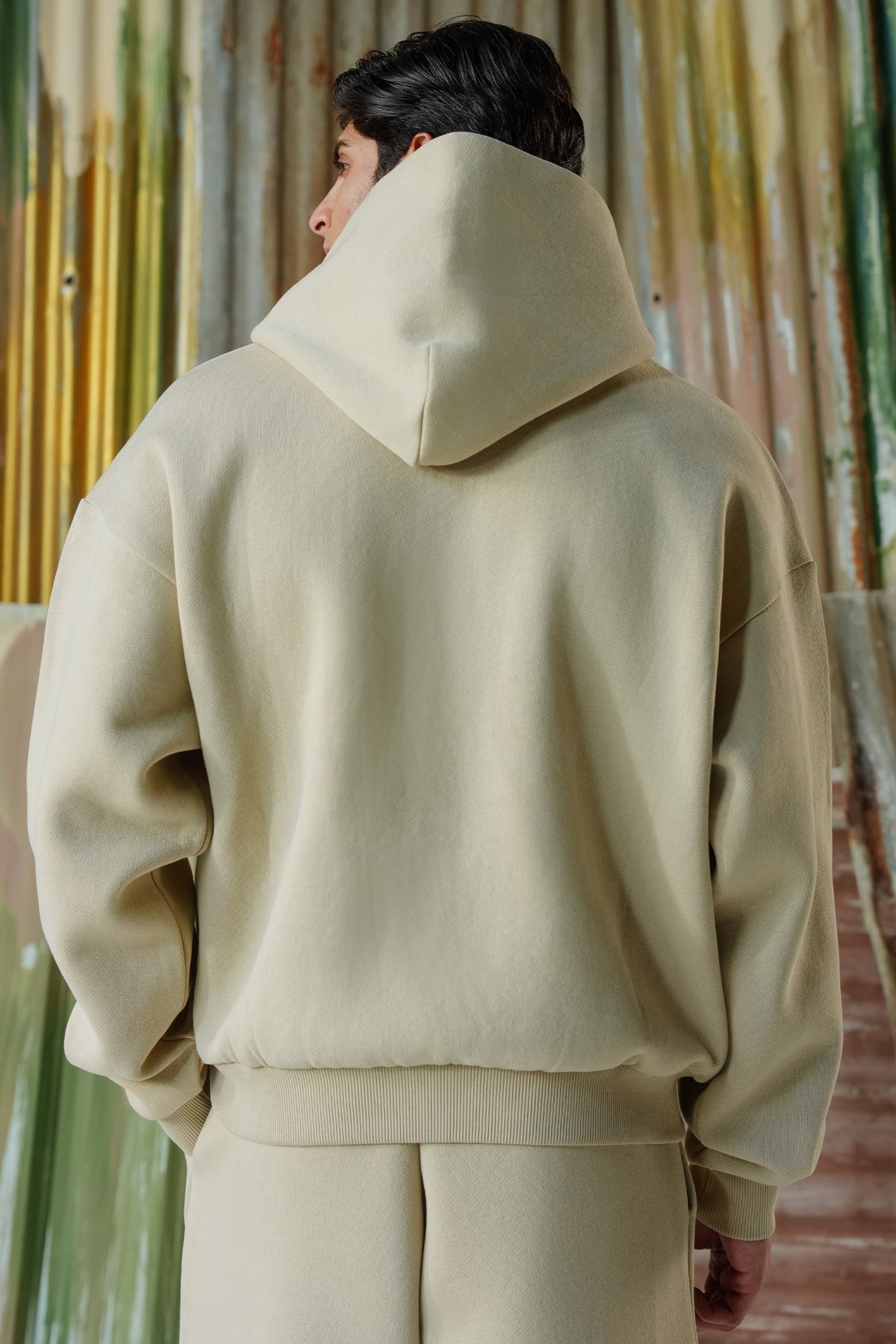 Special Terry-Jersey Bonding Fabric Pullover - Cream