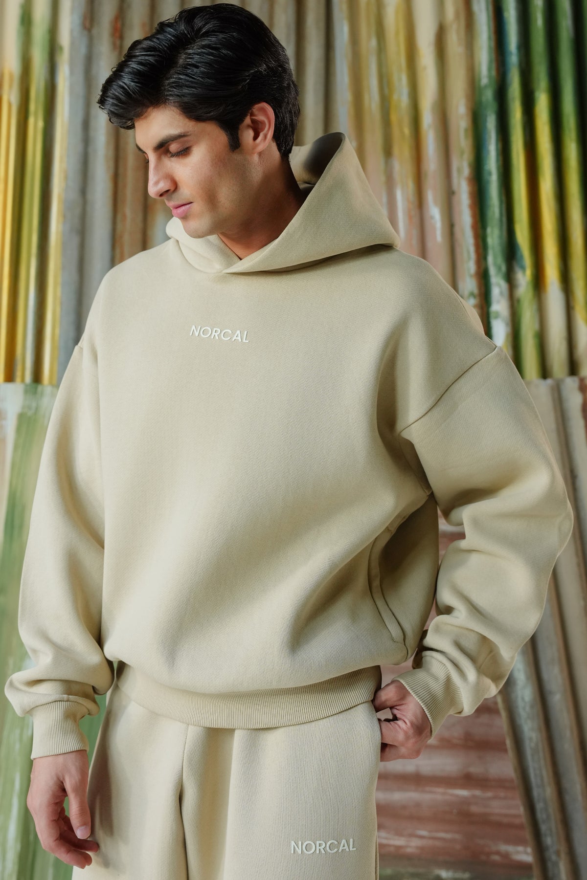 Special Terry-Jersey Bonding Fabric Pullover - Cream