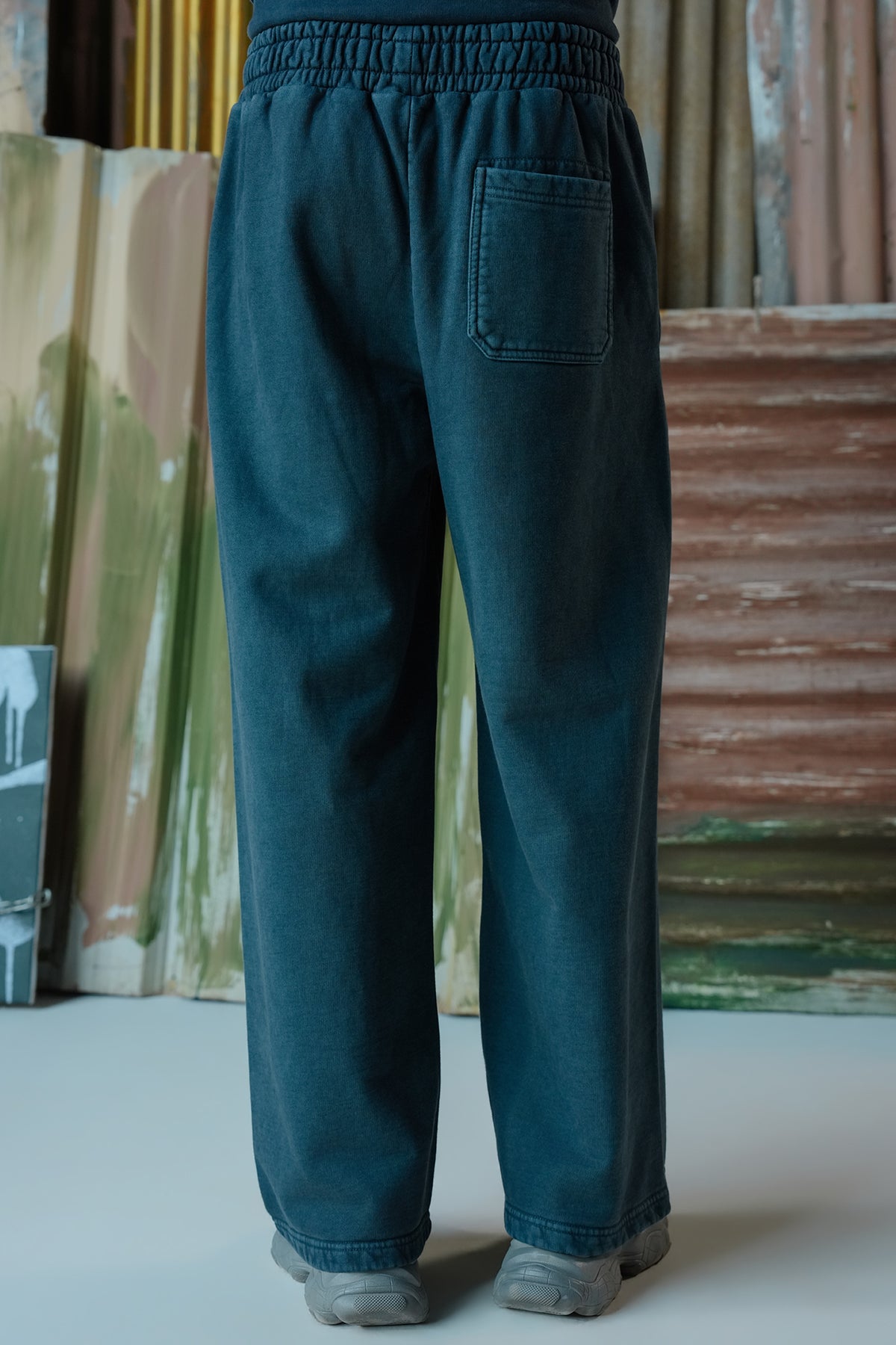 Norcal Studios Acid Wash Trousers - Navy Blue