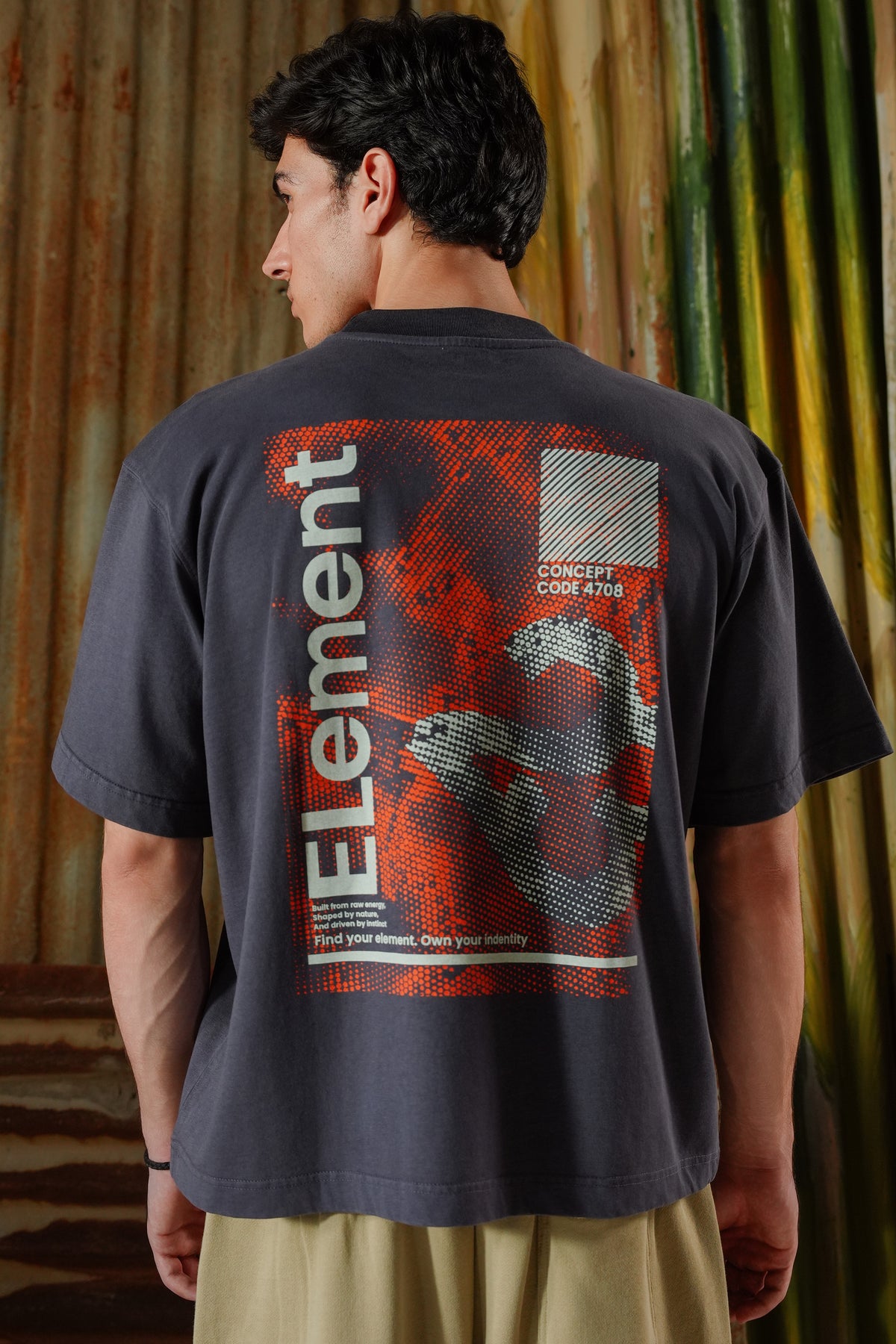 Element 4708 Acid Wash Tee - Purple