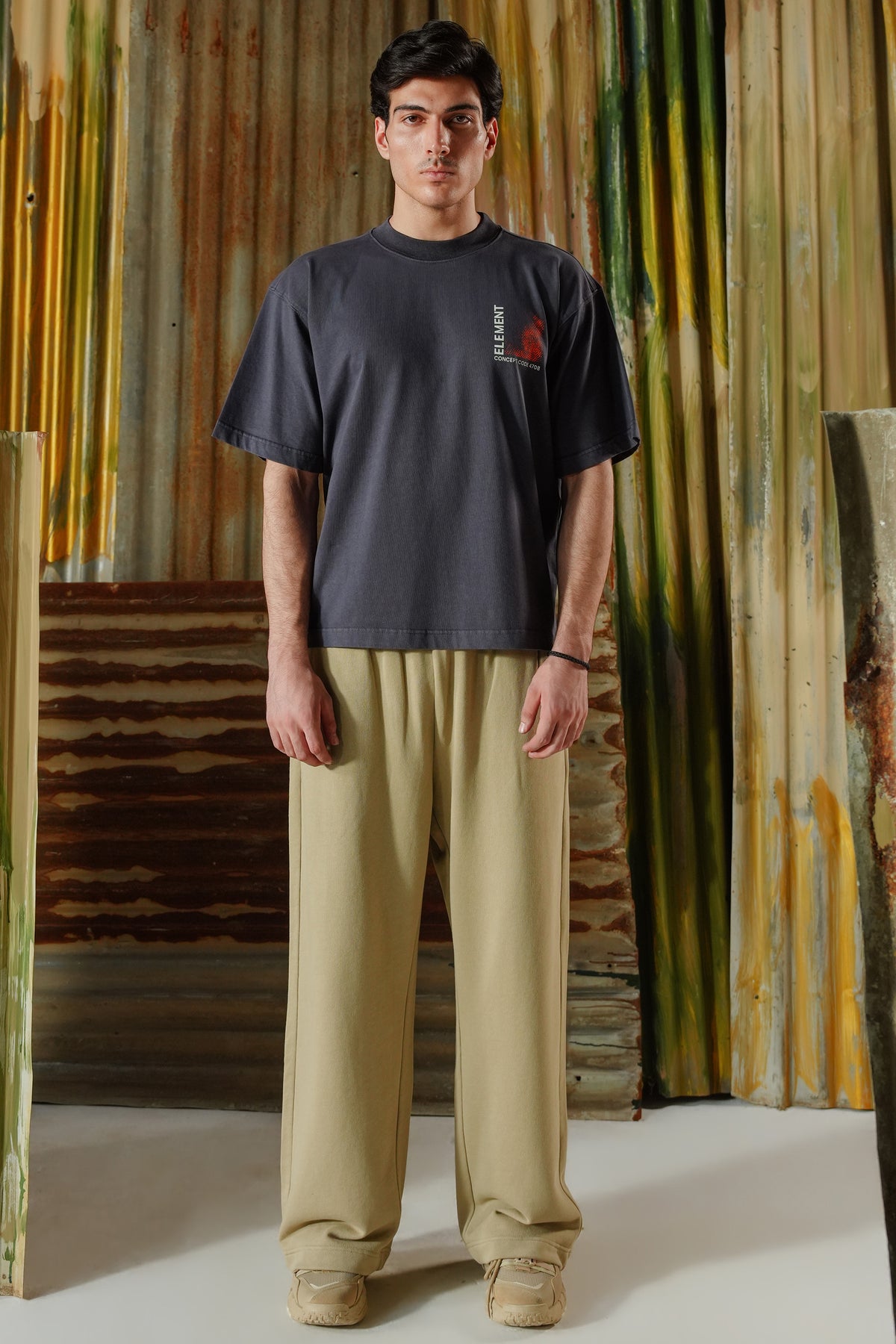 Element 4708 Acid Wash Tee - Purple